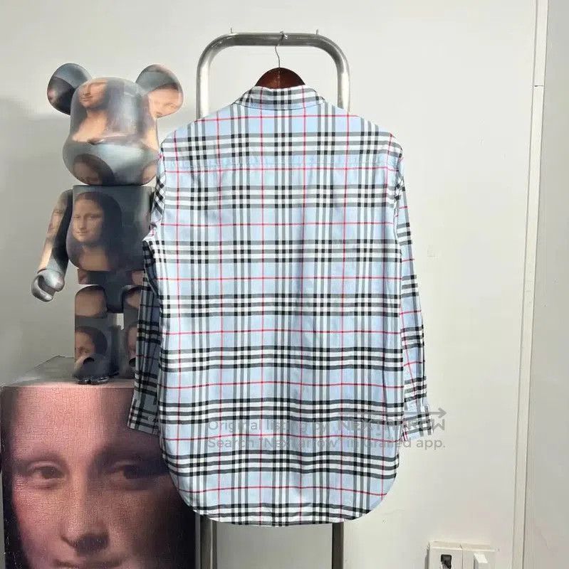 Burberry Burberry Blue Checkered Long Sleeve Shirt. Size US M / EU 48-50 / 2 - 2 Thumbnail