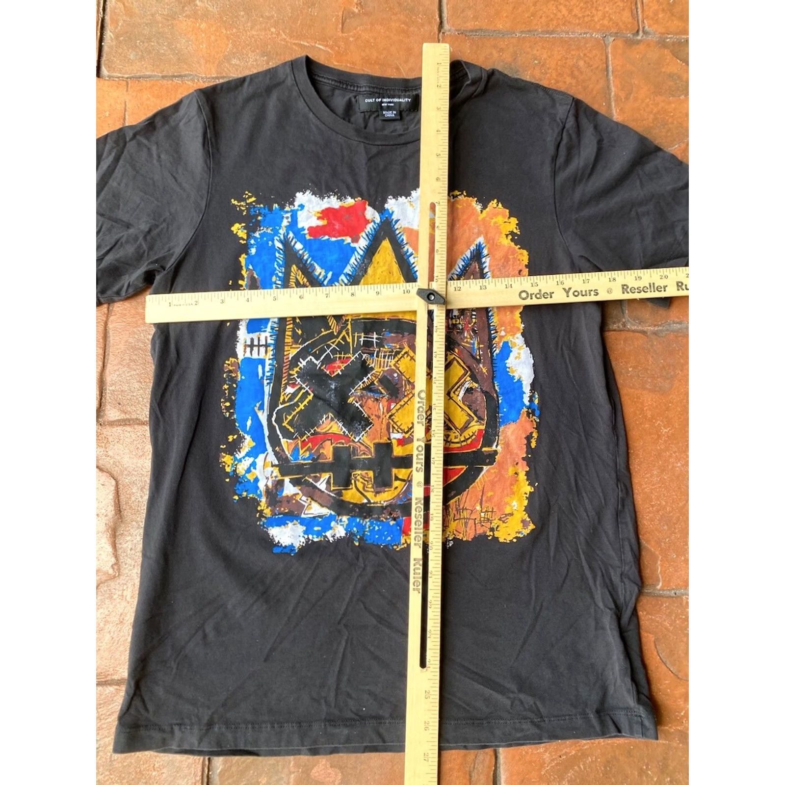 Cult Of Individuality VINTAGE Cult of Individuality Baso Art Graphic T-Shirt Small Black Size US S / EU 44-46 / 1 - 6 Thumbnail
