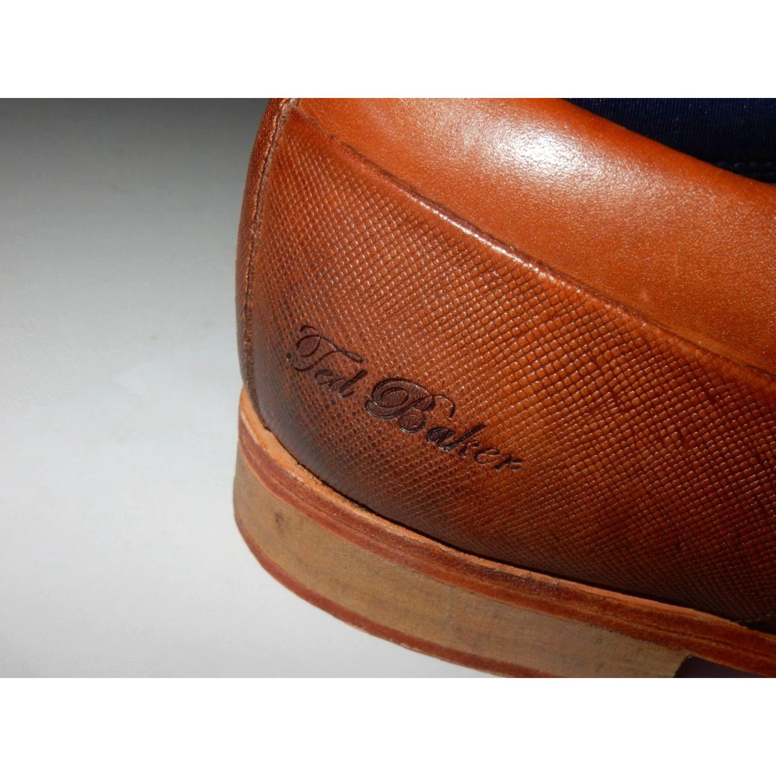 Ted Baker TED BAKER Men's Oxford Dress Shoes Size 8 US Cap Toe Brown Leather Size ONE SIZE - 4 Thumbnail