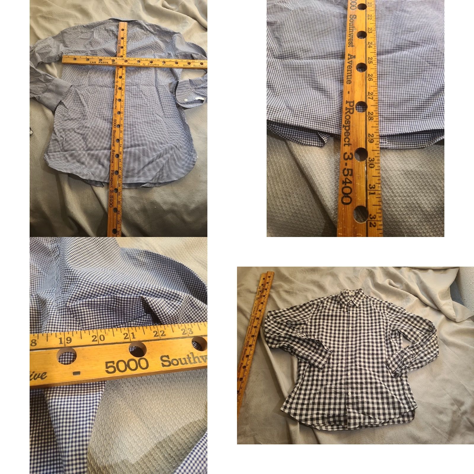 Vintage J Crew Shirt Mens M Tall Blue Cotton Buttoned Collared Long Sleeve Plaid Tops Lot Size US M / EU 48-50 / 2 - 8 Thumbnail