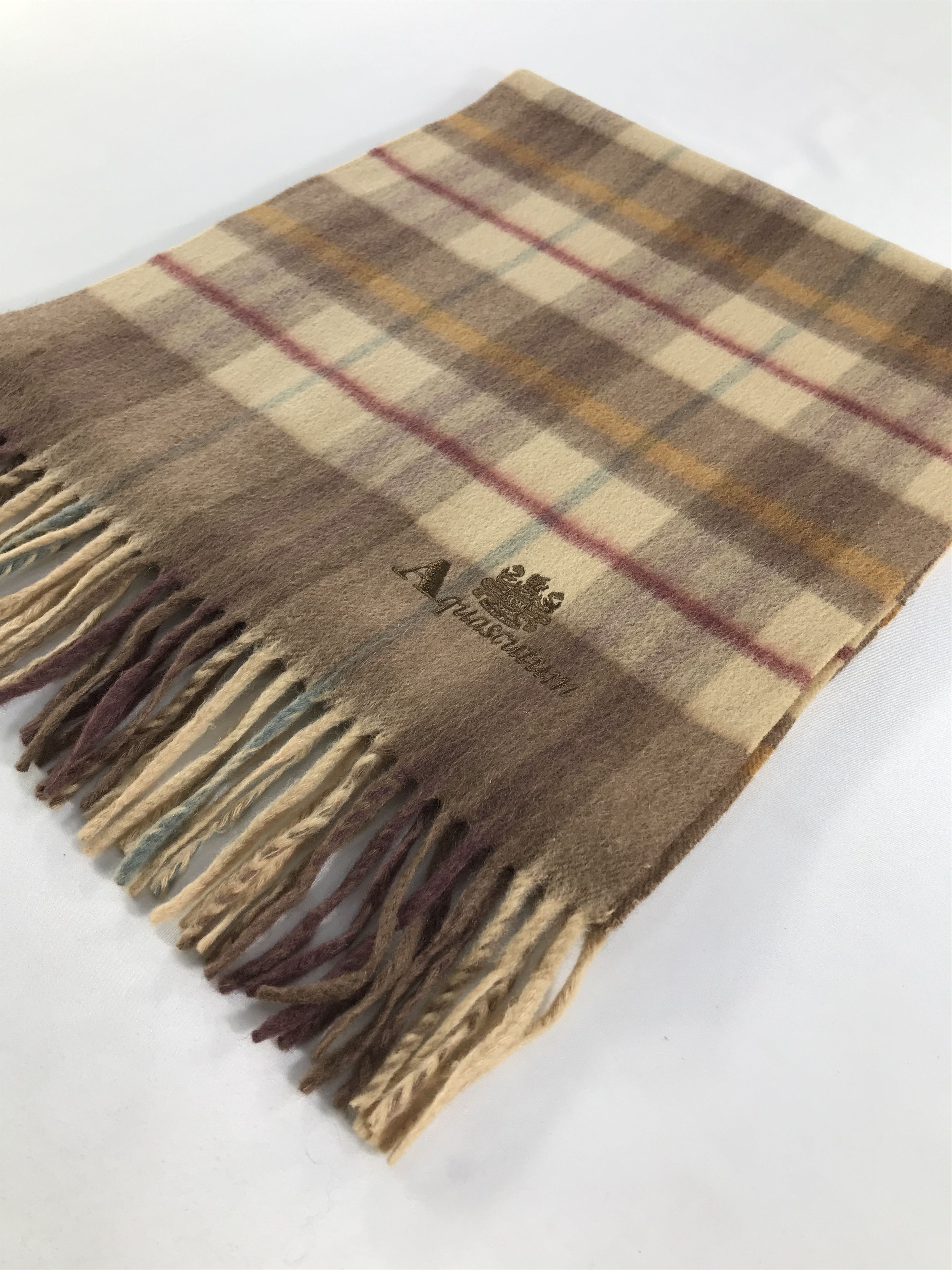 Aquascutum × Vintage Aquascutum Scarf / Muffler / Neckwear - WW2474 Size ONE SIZE - 3 Thumbnail