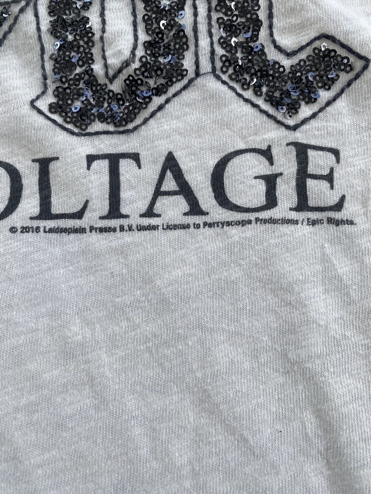 AC/DC × Vintage AC/DC HIGH VOLTAGE CROP TOP TEE Size XL / US 12-14 / IT 48-50 - 3 Thumbnail