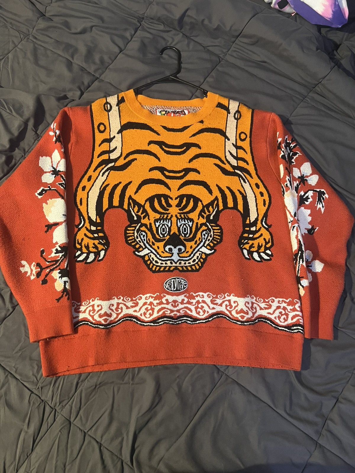 tiger mural sweater