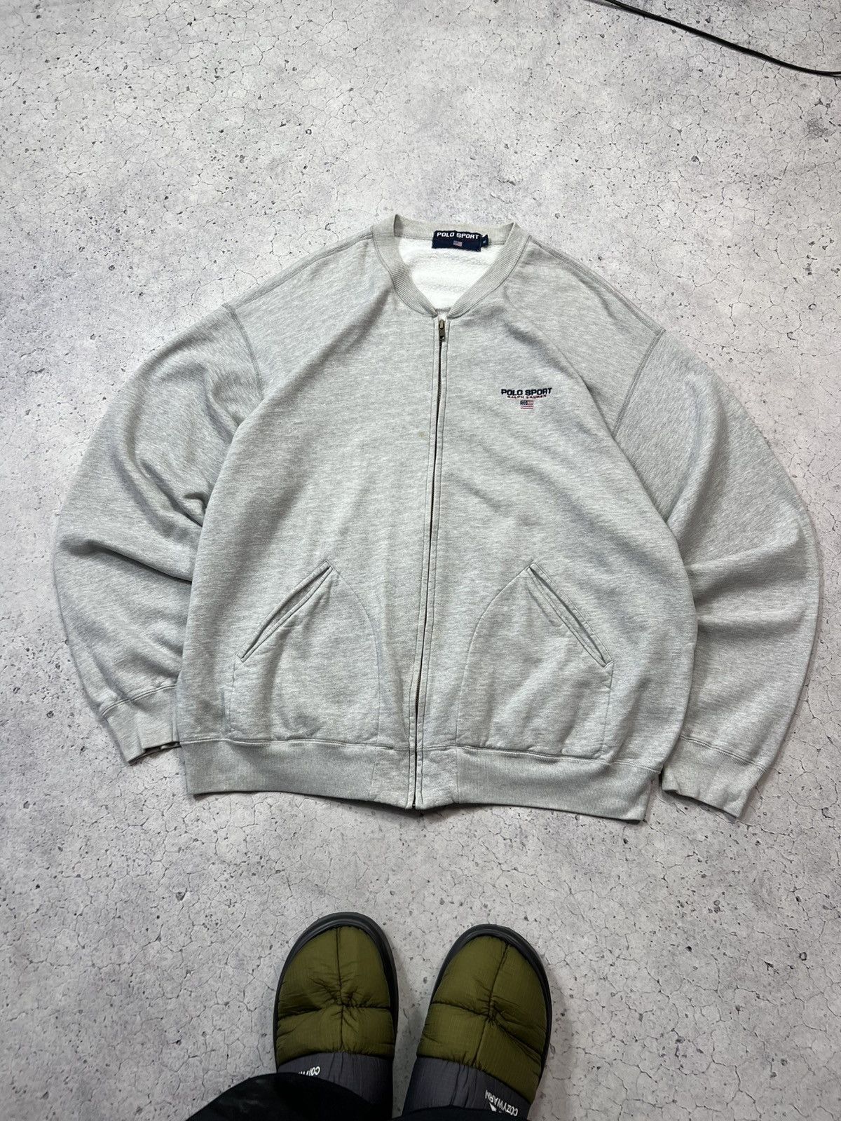 Ralph Lauren Sport VINTAGE POLO SPORT Ralph Lauren Zip Up Cotton Jacket Size US L / EU 52-54 / 3 - 1 Thumbnail