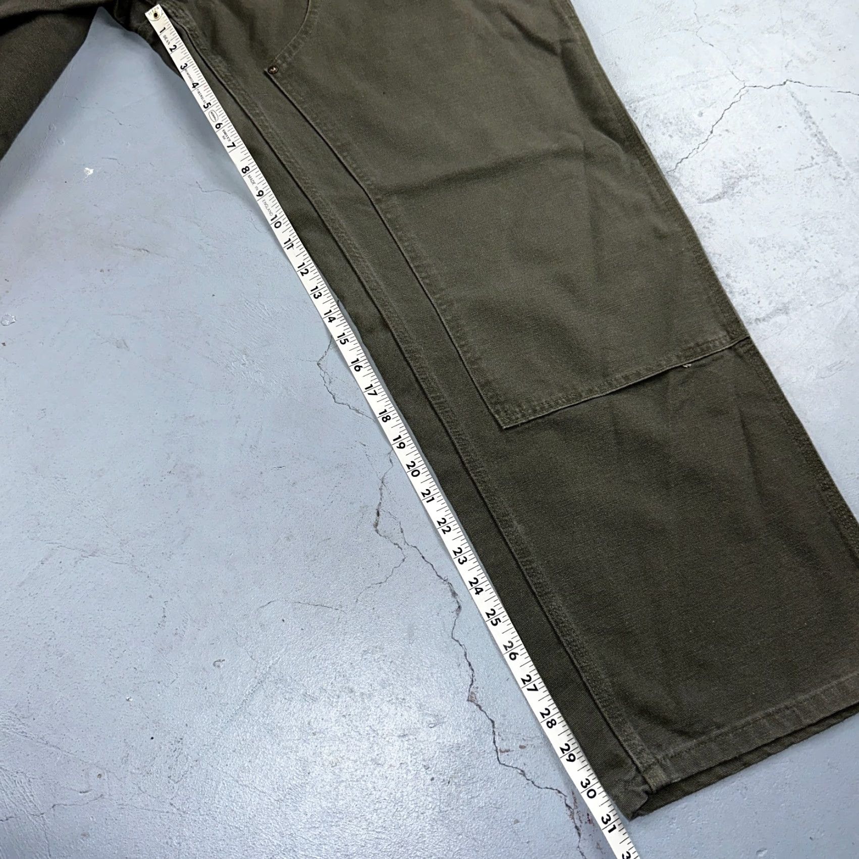 Carhartt VINTAGE Carhartt 40x32 Canvas Carpenter Pants Men Green Y2K Workwear Regular Fit Size US 40 / EU 56 - 5 Thumbnail