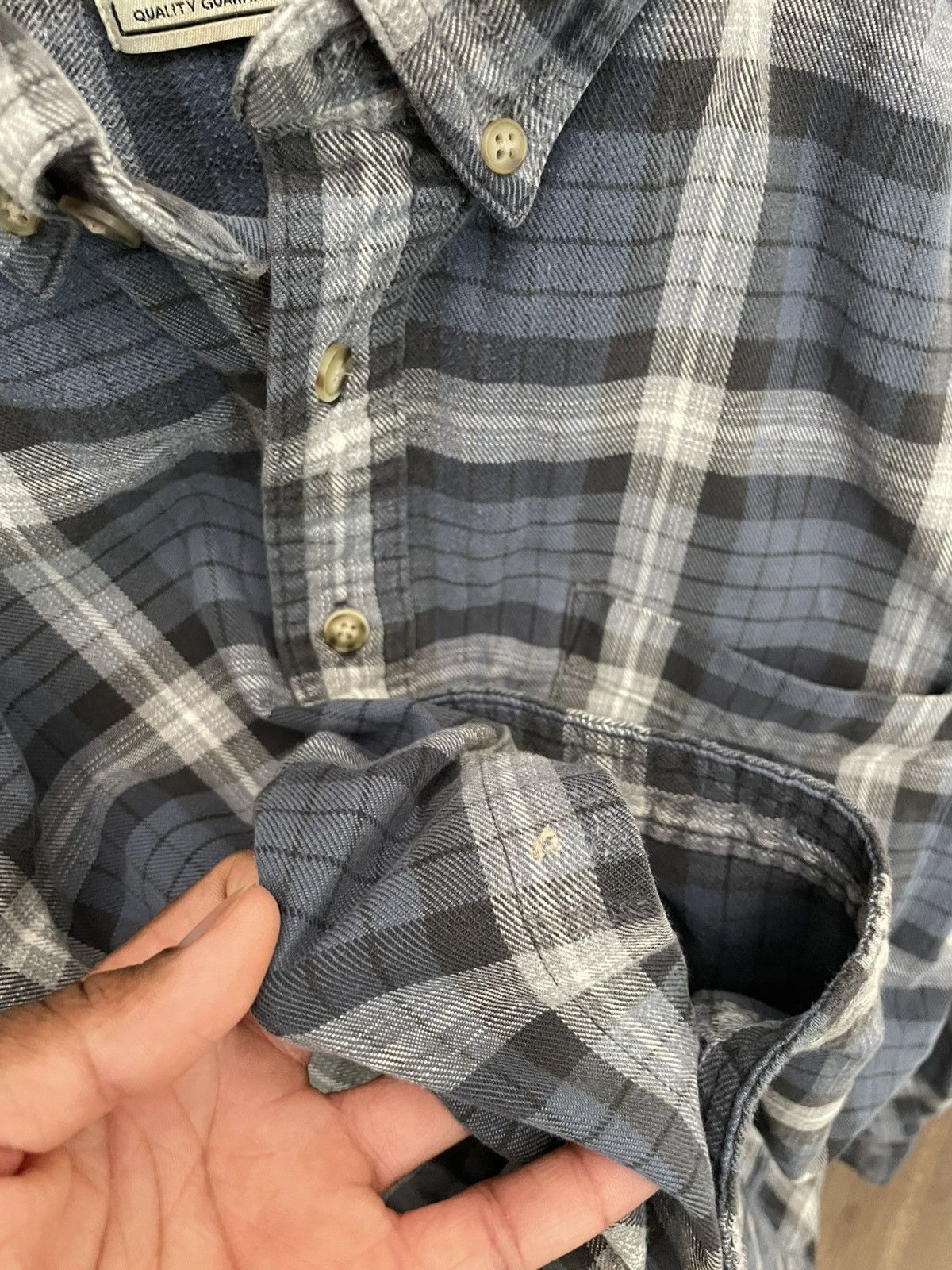 Polo Ralph Lauren Vintage LL Bean Blue Plaid Button Up Shirt Our Legacy Size US XL / EU 56 / 4 - 4 Thumbnail
