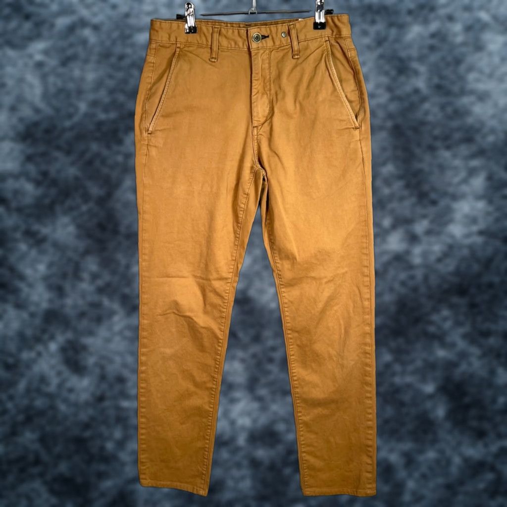 Rag & Bone Rag & Bone Men's Chino Pants - 29 Slim Tapered Beige Cotton Blend Flat Front Inseam 30 - Vintage? No - Preppy Casual Size US 29 - 1 Thumbnail
