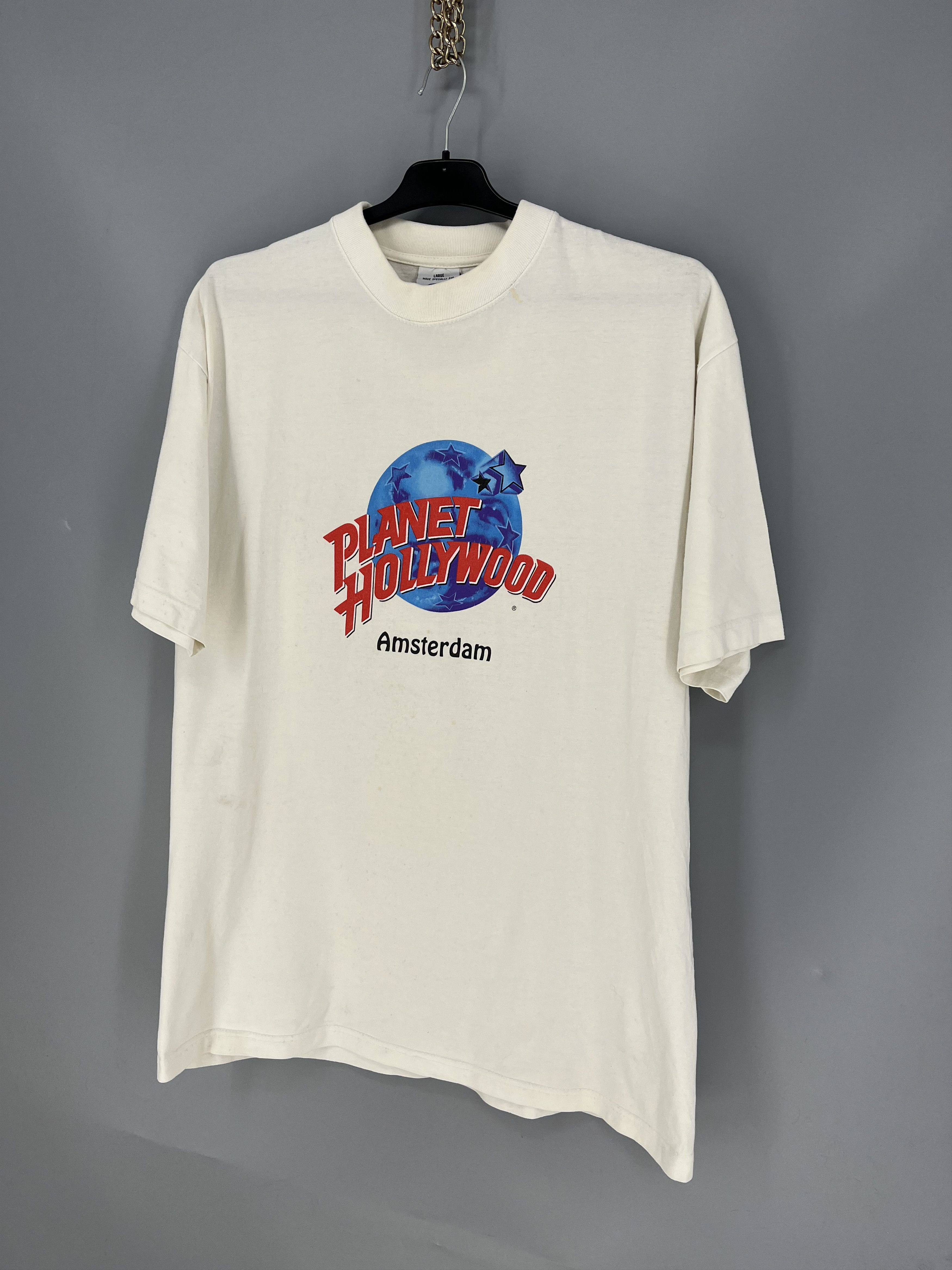 Vintage Vintage Planet Hollywood Shirt Mens large White Orlando Size US L / EU 52-54 / 3 - 3 Thumbnail