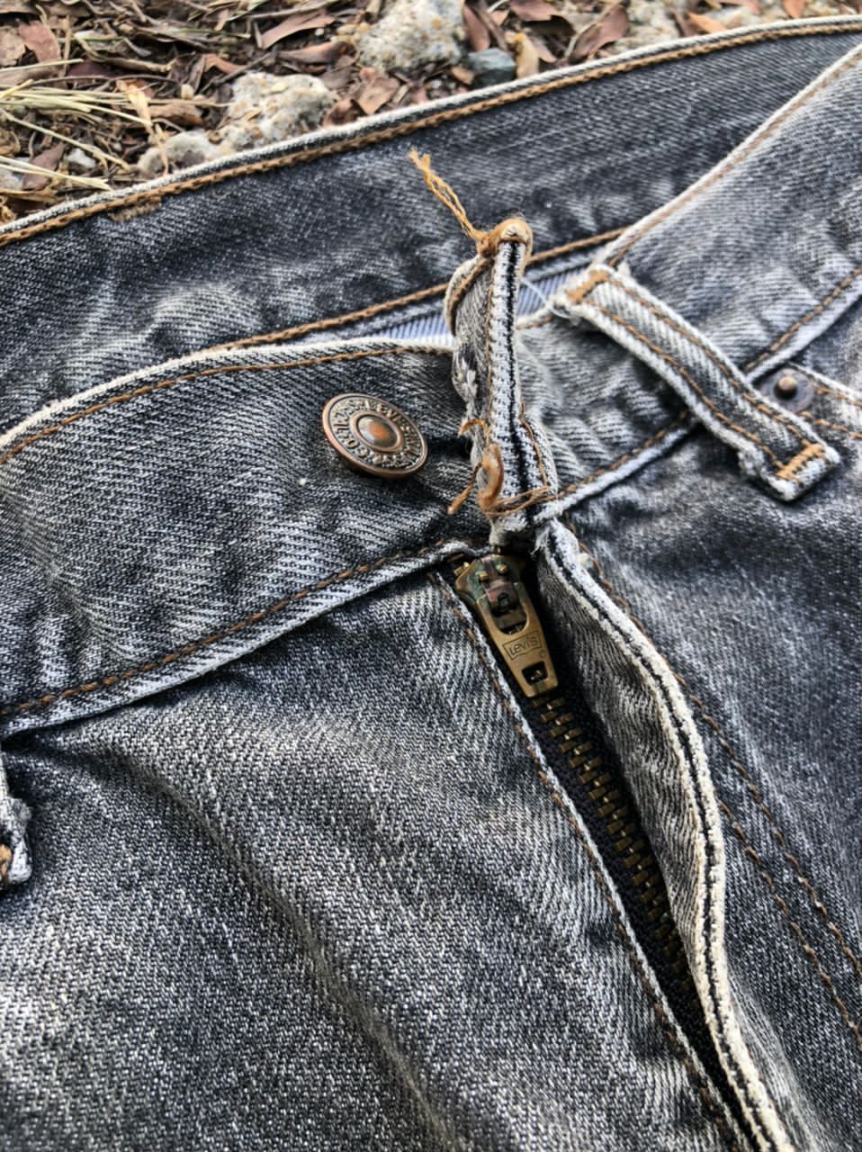 Levi's × Vintage Vintage 90s Levi's Fade Black Denim Jeans Size US 31 - 7 Thumbnail