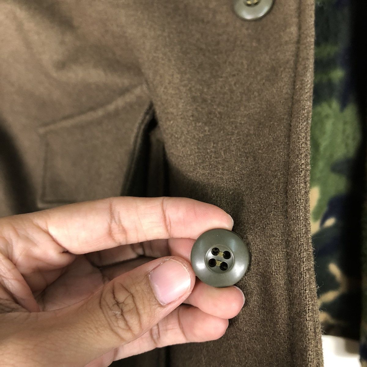 Vintage 🔥True Vintage 1940 Wool Winter Jacket Smock Military Cargo Size US M / EU 48-50 / 2 - 14 Thumbnail