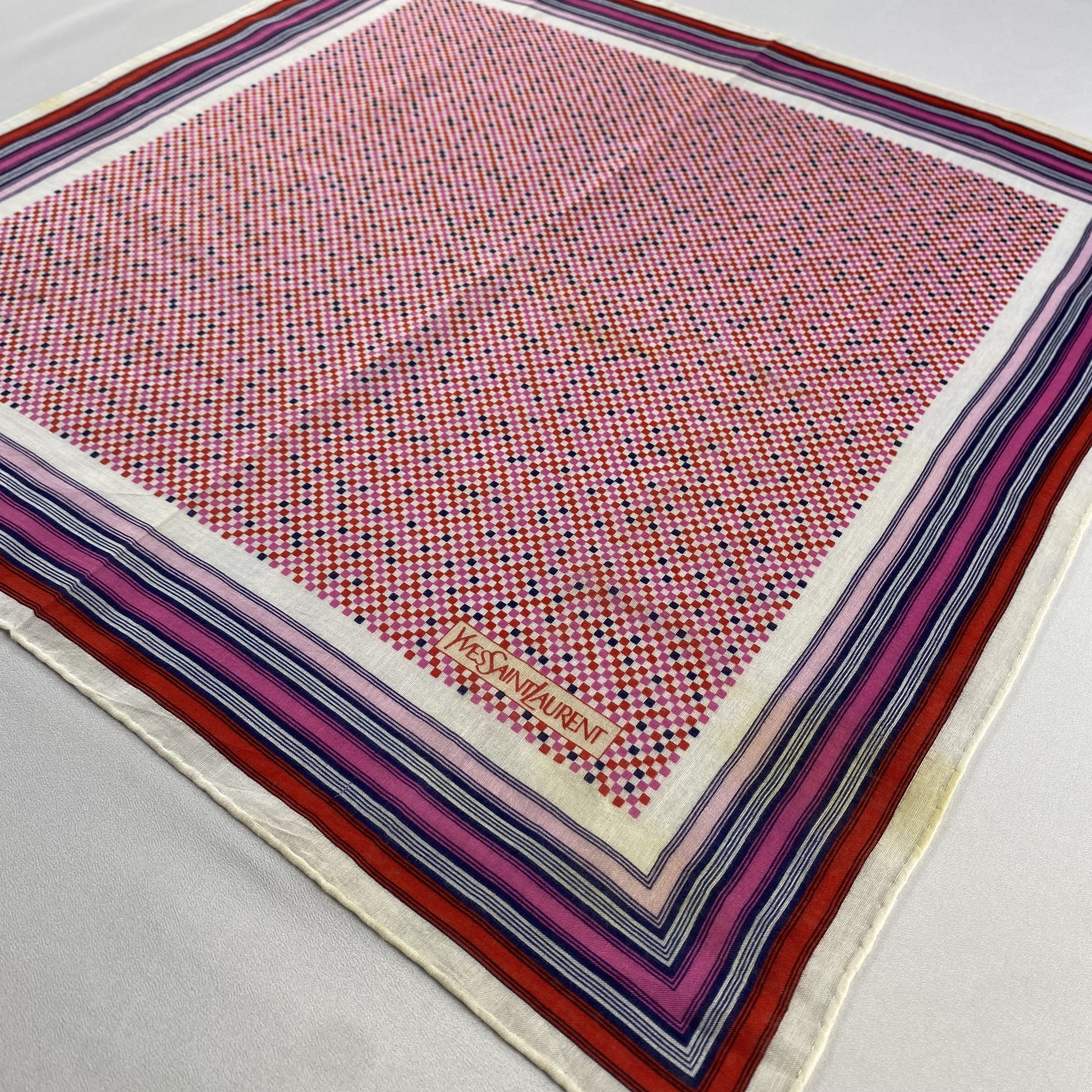 Vintage Yves Saint Laurent Handkerchief / Neckerchief-P1381 Size ONE SIZE - 2 Thumbnail