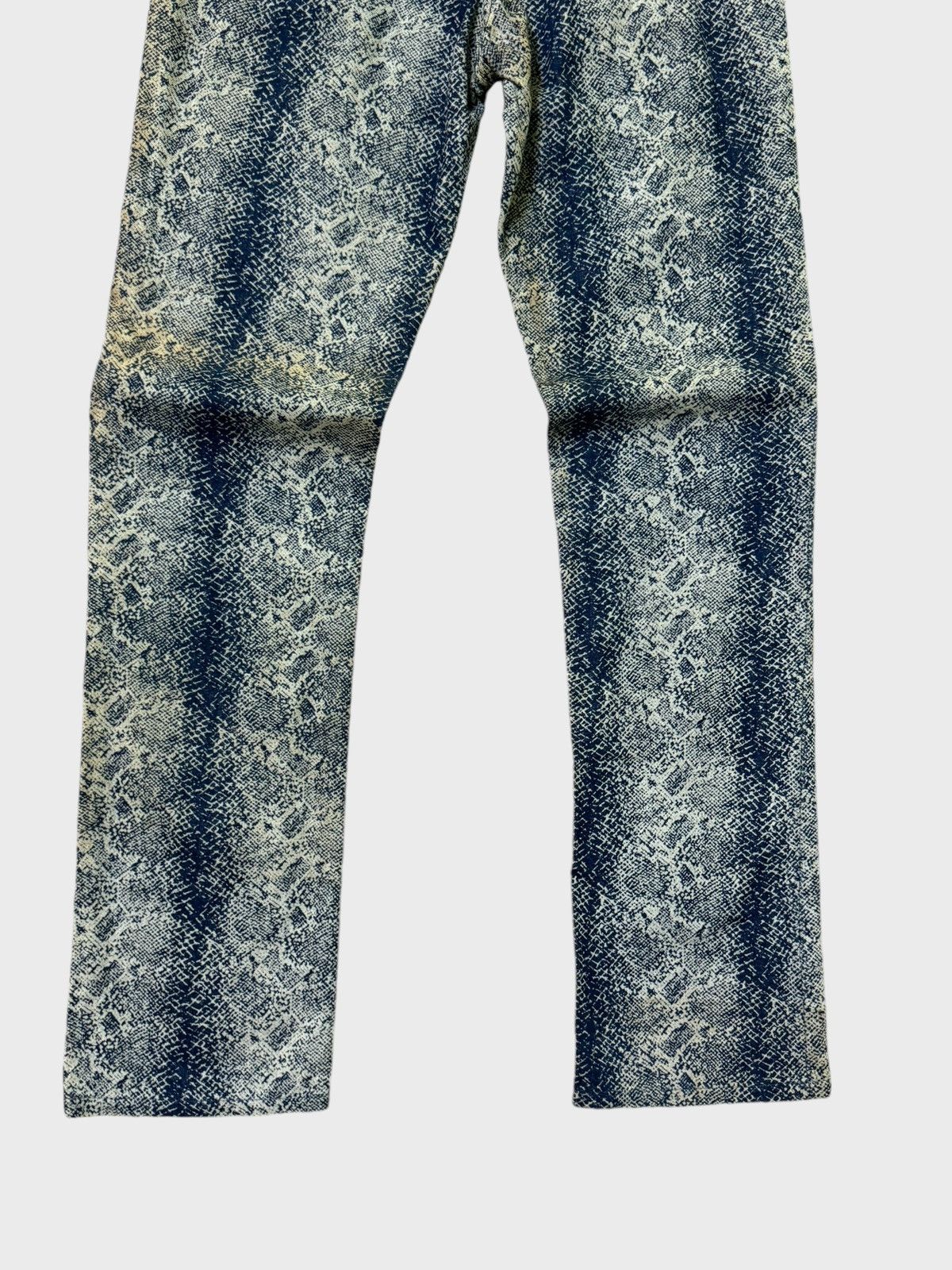 Hysteric Glamour × Japanese Brand × Wrangler Wrangler W-Girl Snake Design Full Print Distressed Pants Size US 27 - 13 Thumbnail