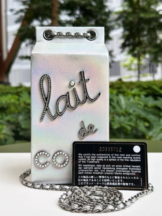 Chanel Lait De Coco Milk Carton Clutch Evening Bag Unicorn Size ONE SIZE - 15 Thumbnail