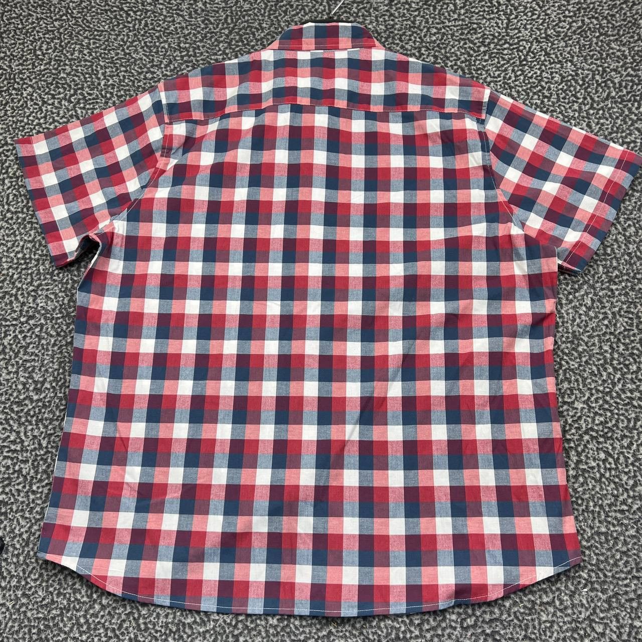 Lee Lee Button Down Shirt XXL Regular Fit Stretch Gingham Plaid Size US XXL / EU 58 / 5 - 6 Thumbnail