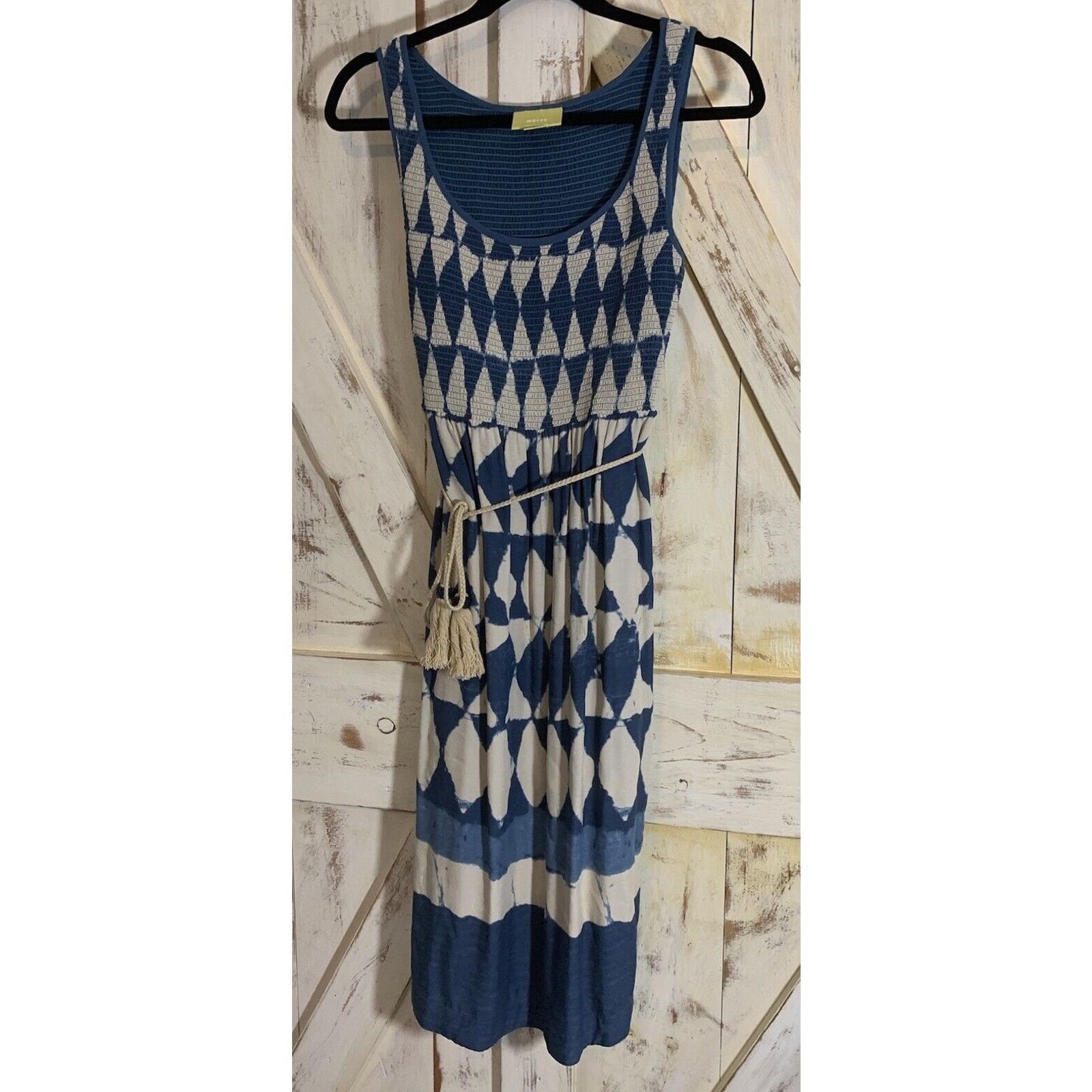 Anthropologie Maeve Anthropologie round neck Indigo Blue Dress Size 2 Size XS / US 0-2 / IT 36-38 - 3 Thumbnail
