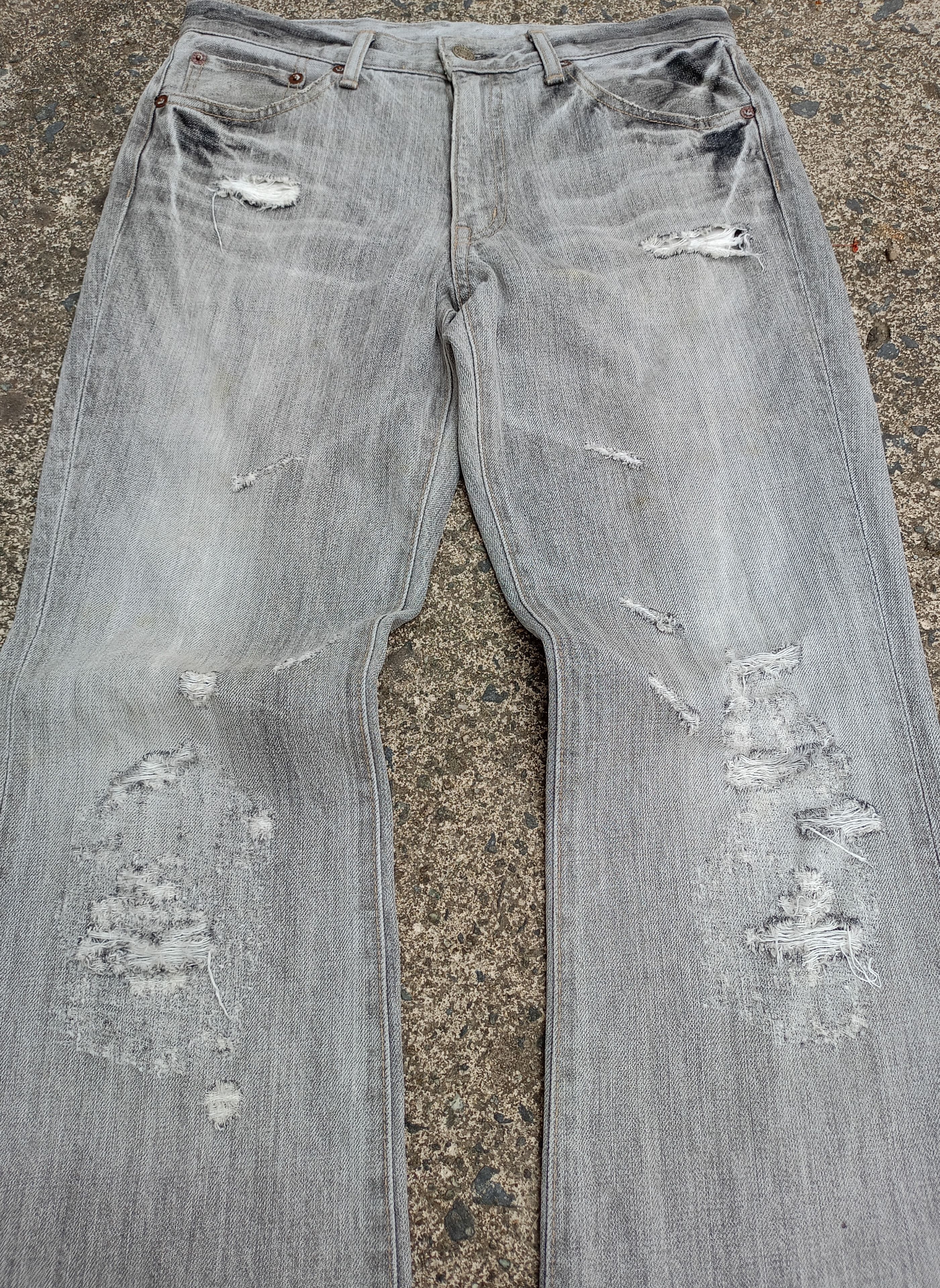 If Six Was Nine × Japanese Brand BLUE WAY FLARED DENIM PANTS Size US 30 / EU 46 - 3 Thumbnail