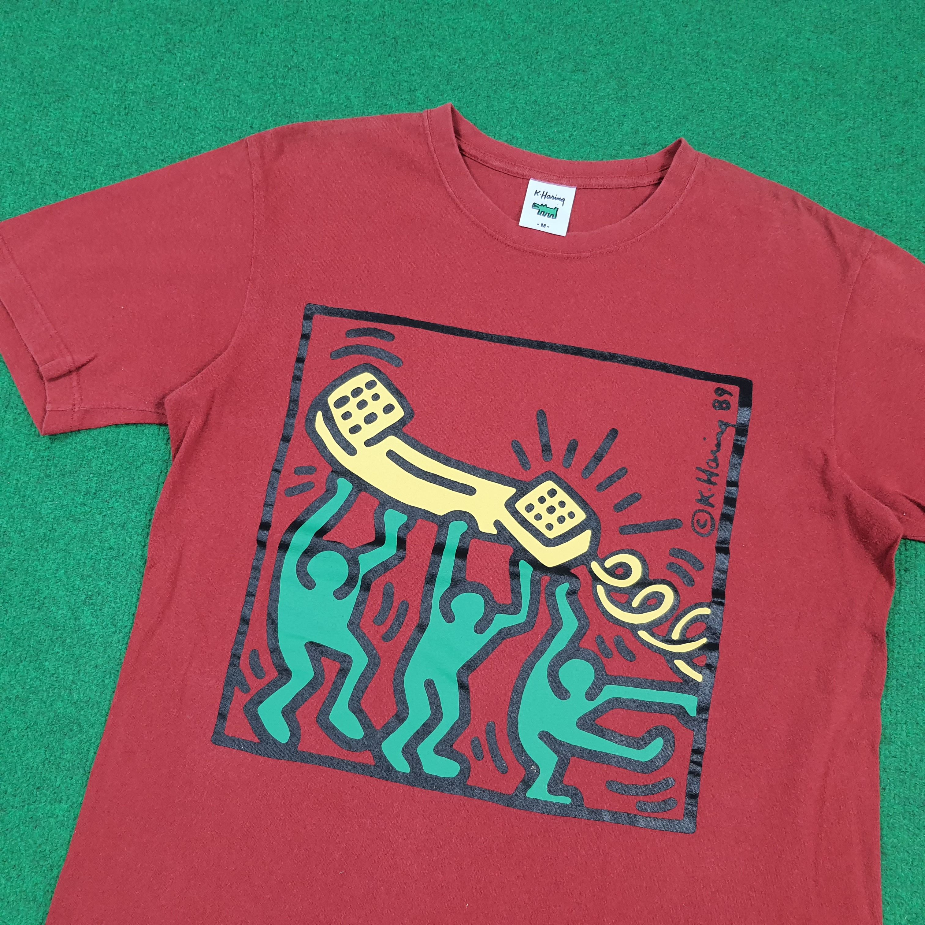 Keith Haring Vintage Keith Haring Doodles Graphic Tees C301N59 Size US M / EU 48-50 / 2 - 2 Thumbnail