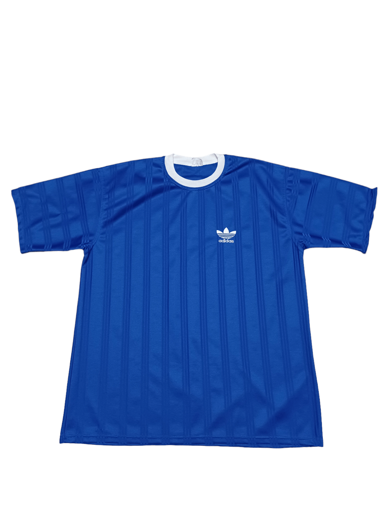Pre-owned Adidas X Archival Clothing 70's Or Early 80 Very Adidas Made In Spain Soccer Jersey In Blue
