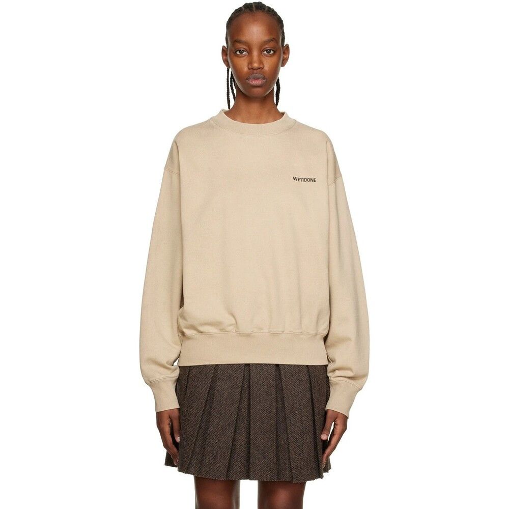WE11DONE We11done Basic Sweatshirt Size XS Womens Beige Welldone $420 Size XS / US 0-2 / IT 36-38 - 1 Thumbnail