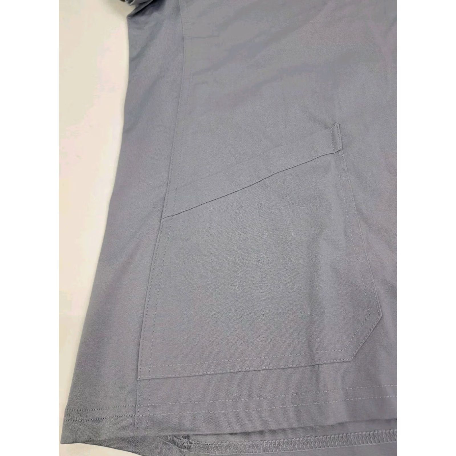Vintage NWT White Cross Womens Scrub Top Short Sleeve V Neck Grey L Size L / US 10 / IT 46 - 7 Thumbnail