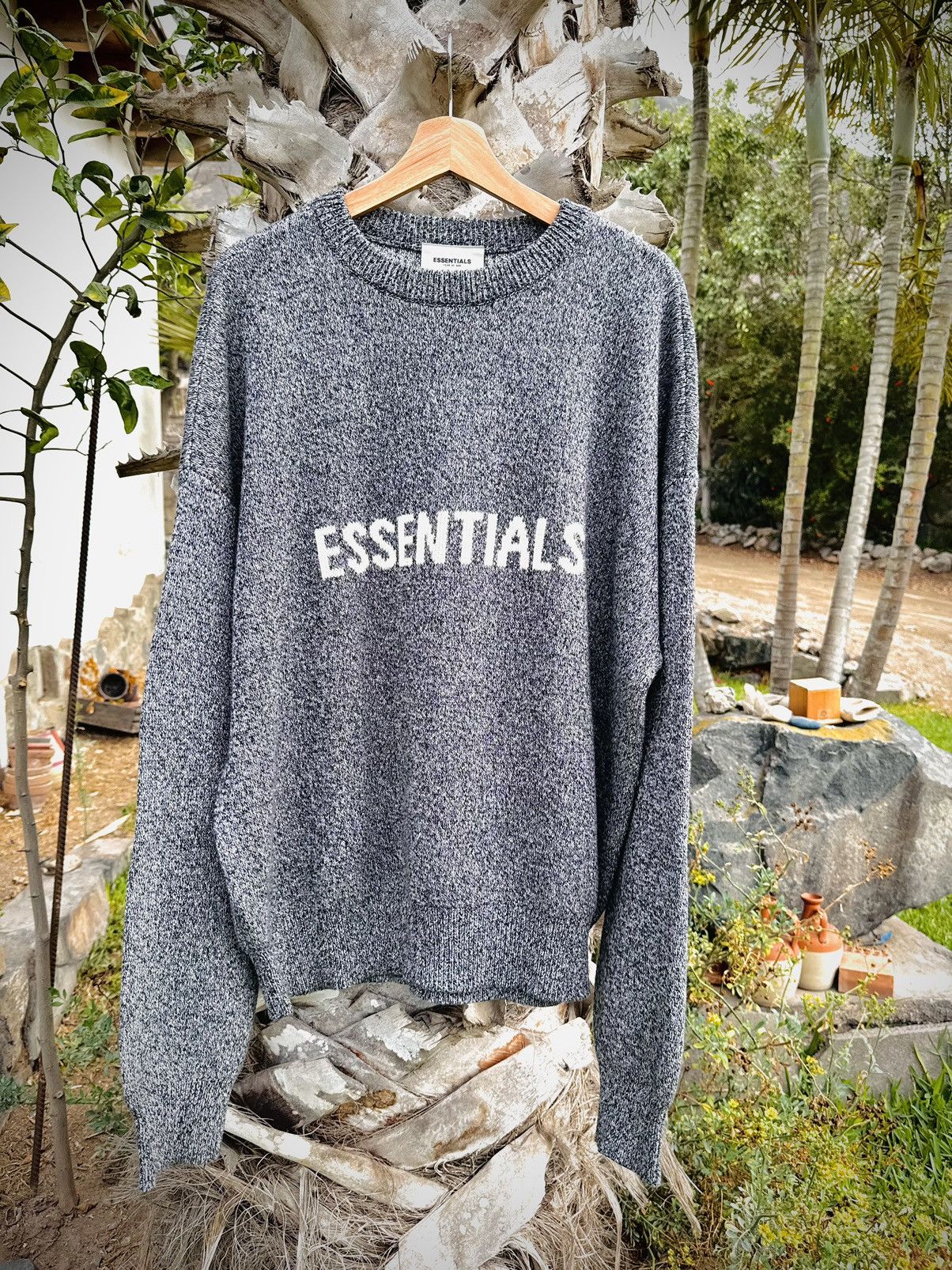 Essentials 2020 Essentials Heather Grey Knit Sweater Size US L / EU 52-54 / 3 - 2 Thumbnail