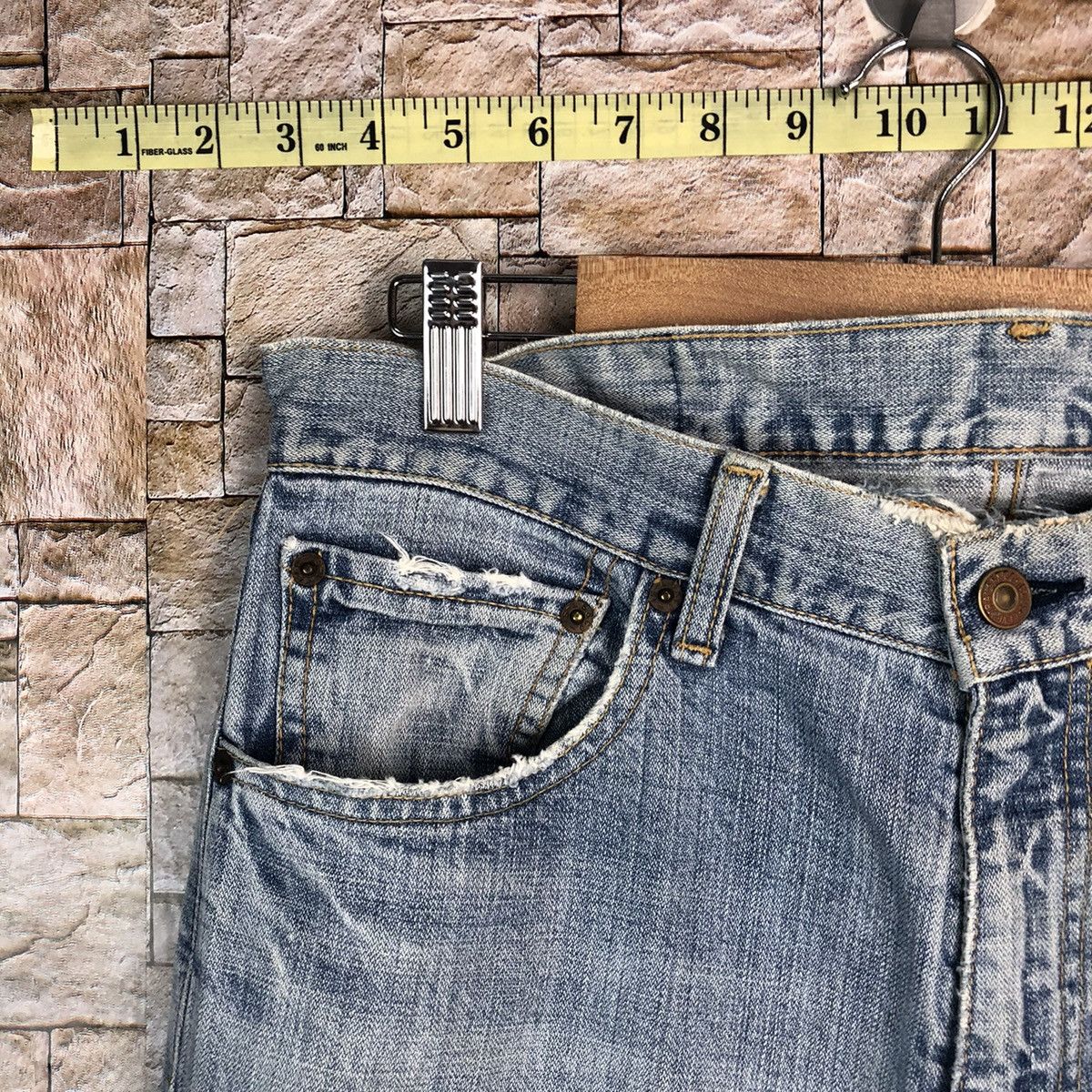 Levi's Levis vintage ripped Blue Denim Pants #A607 Size US 33 - 7 Thumbnail