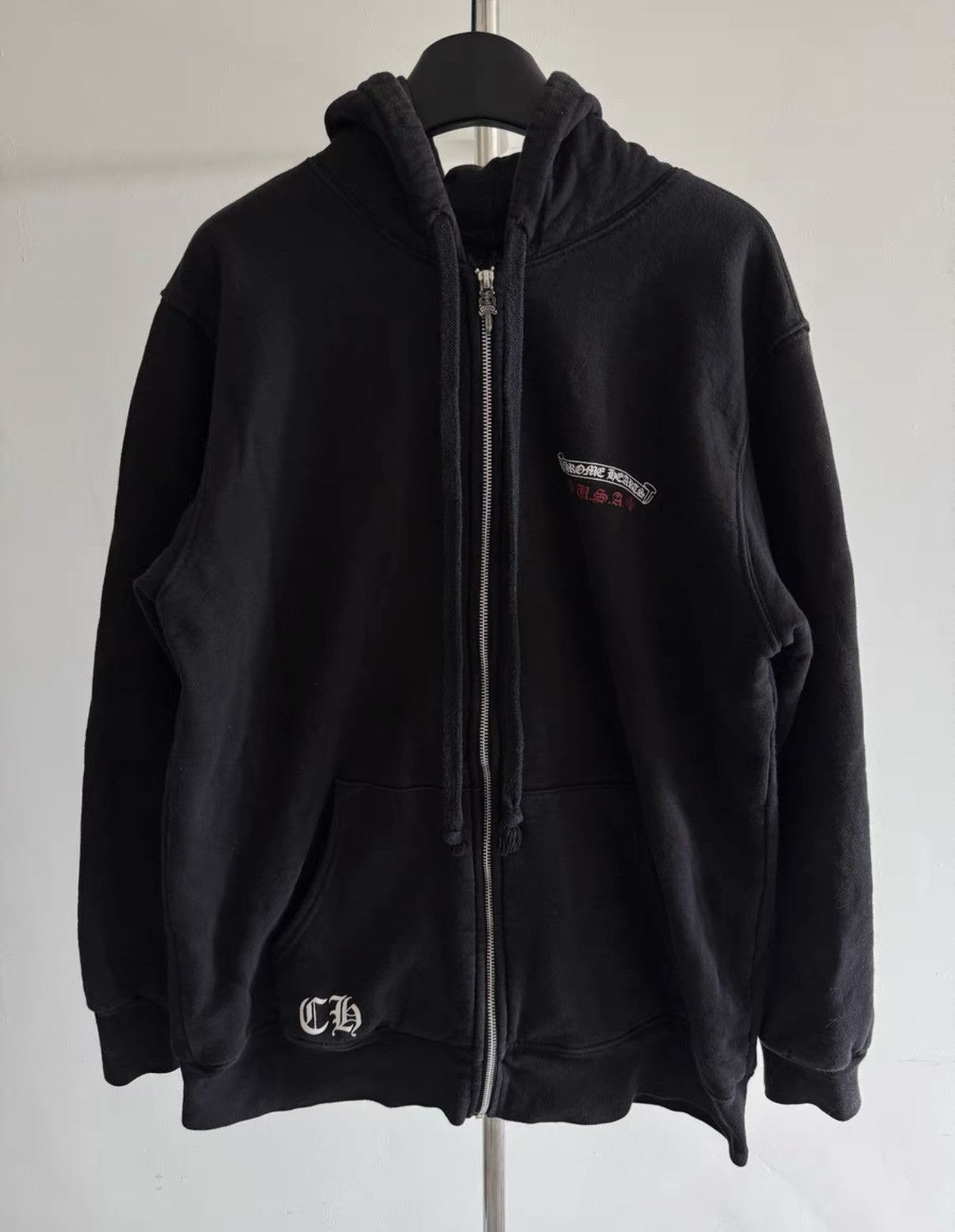 Chrome Hearts Chrome Hearts Flag Limited Edition Waffle Zip Hoodie Size US XXL / EU 58 / 5 - 2 Thumbnail