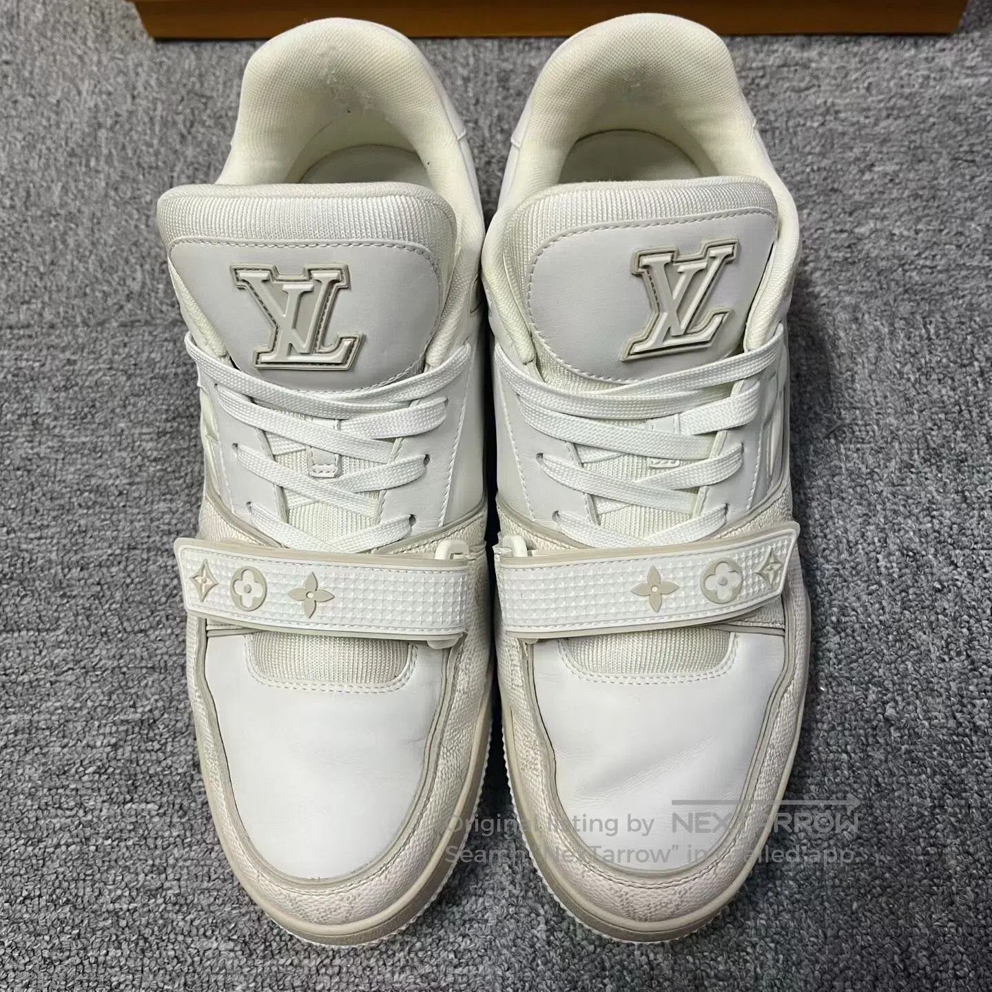 Louis Vuitton Louis Vuitton Leather round-head, laced, Velcro-equipped l Size US 9 / EU 42 - 1 Thumbnail