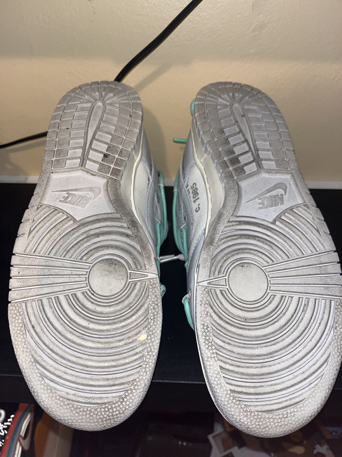 Nike × Off-White × Virgil Abloh Nike grey Off-White dunk ‘Lot 04 of 50’ Size US 9.5 / EU 42-43 - 6 Thumbnail