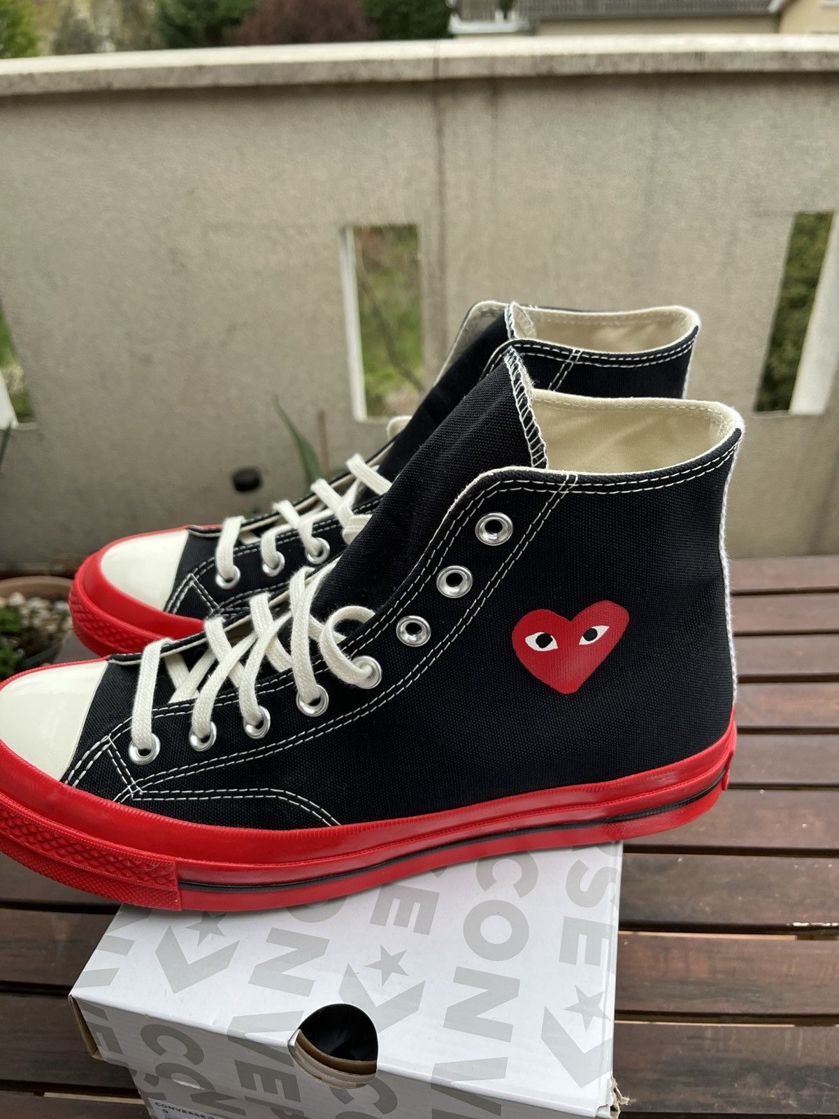 Comme des Garcons × Converse Converse X Comme Des Garçons Chuck 70 High Top Red Sole Size US 9.5 / EU 42-43 - 7 Thumbnail