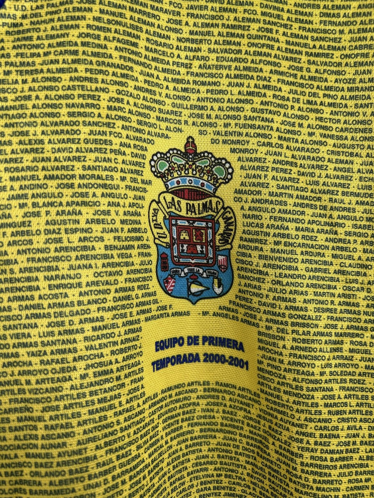Puma Vintage Puma U.D. Las Palmas 2000/01 Special Kit Jersey Size US L / EU 52-54 / 3 - 3 Thumbnail