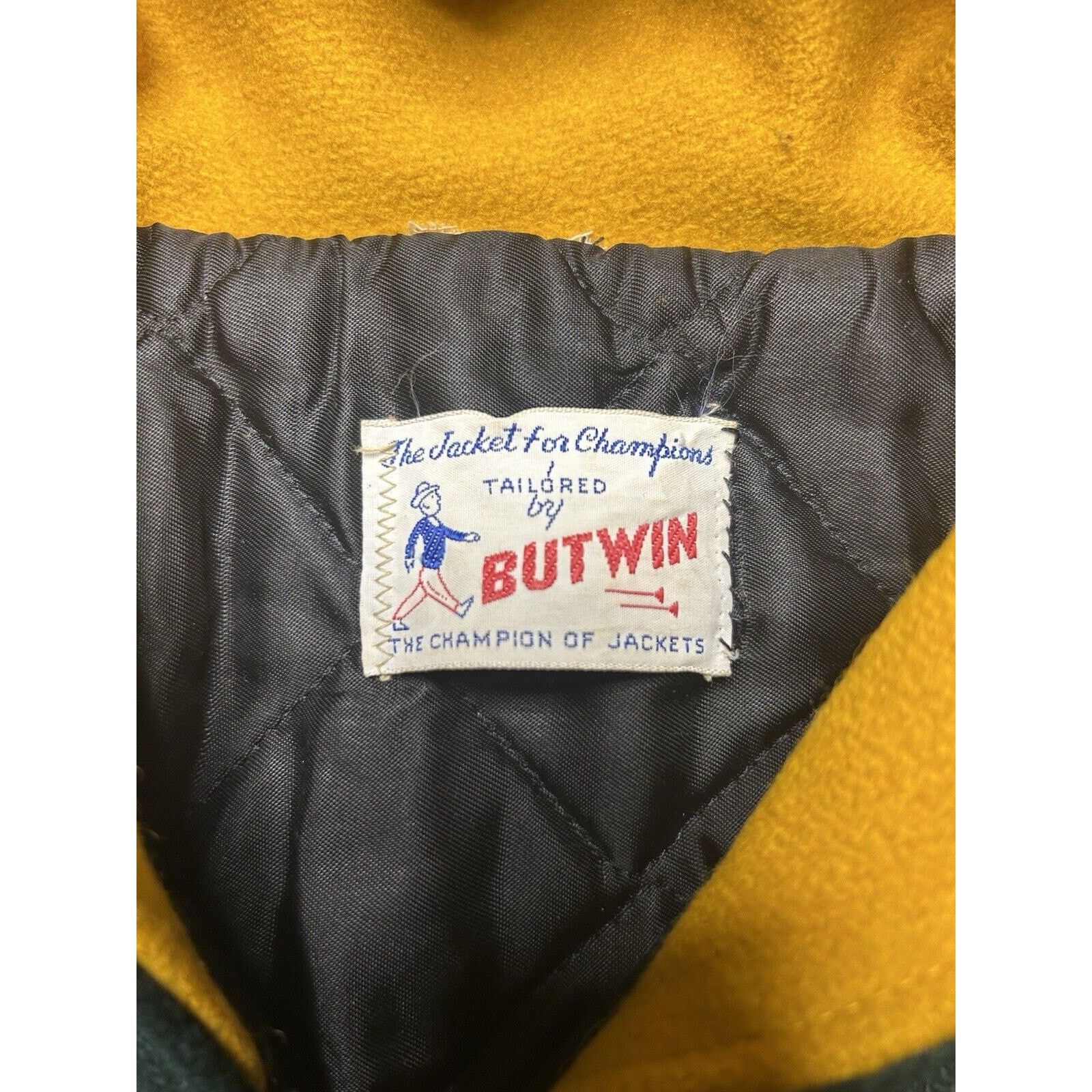 Vintage 1960s Butwin Talon Zipper Hooded Letterman Varsity Jacket Size US XS / EU 42 / 0 - 8 Thumbnail