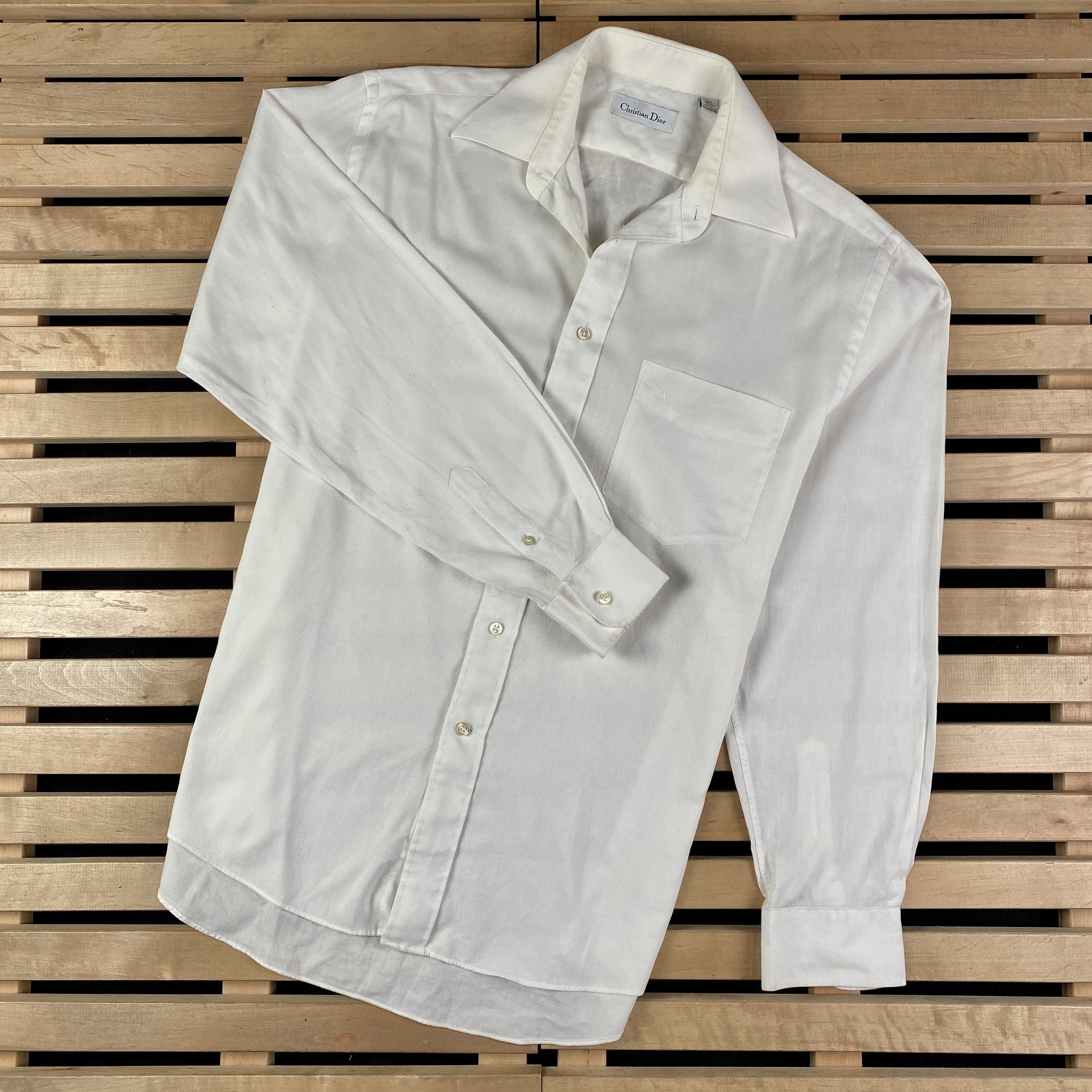 Christian Dior Monsieur Mens Long Sleeve Shirts Christian Dior Size 15 1/2 39-40 Size US L / EU 52-54 / 3 - 1 Thumbnail