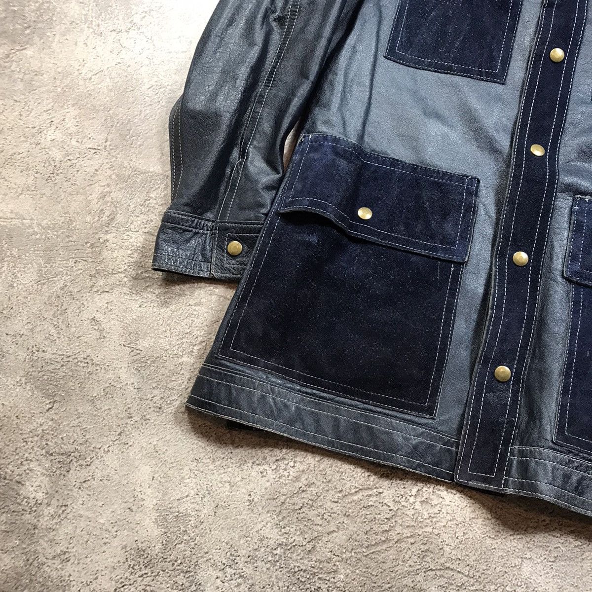 Vintage Vintage 90s Oversized Workwear Chore Coat Streetwear Logo L Size L / US 10 / IT 46 - 4 Thumbnail