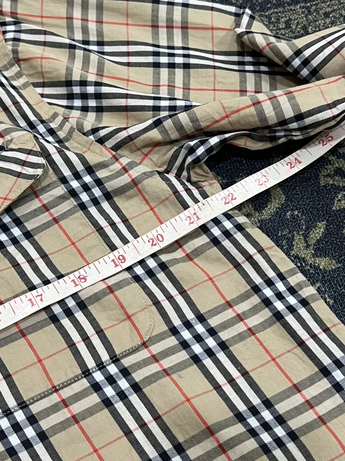 Burberry × Vintage Vtg Burberry Nova Check Shirt Size M / US 6-8 / IT 42-44 - 7 Thumbnail