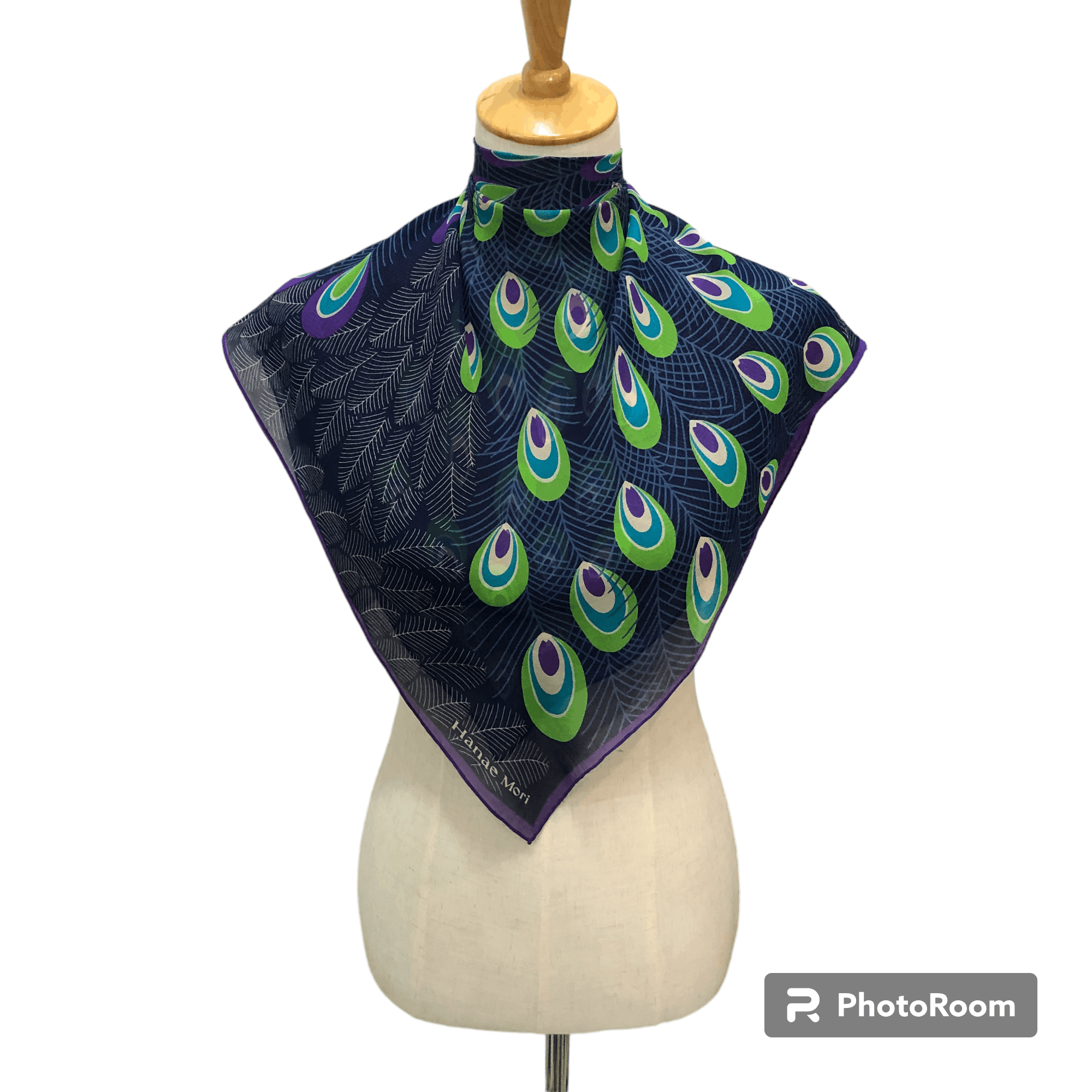 Hanae Mori Vintage Hanae Mori Luxury Silk Scarf M1187 Size ONE SIZE - 1 Thumbnail