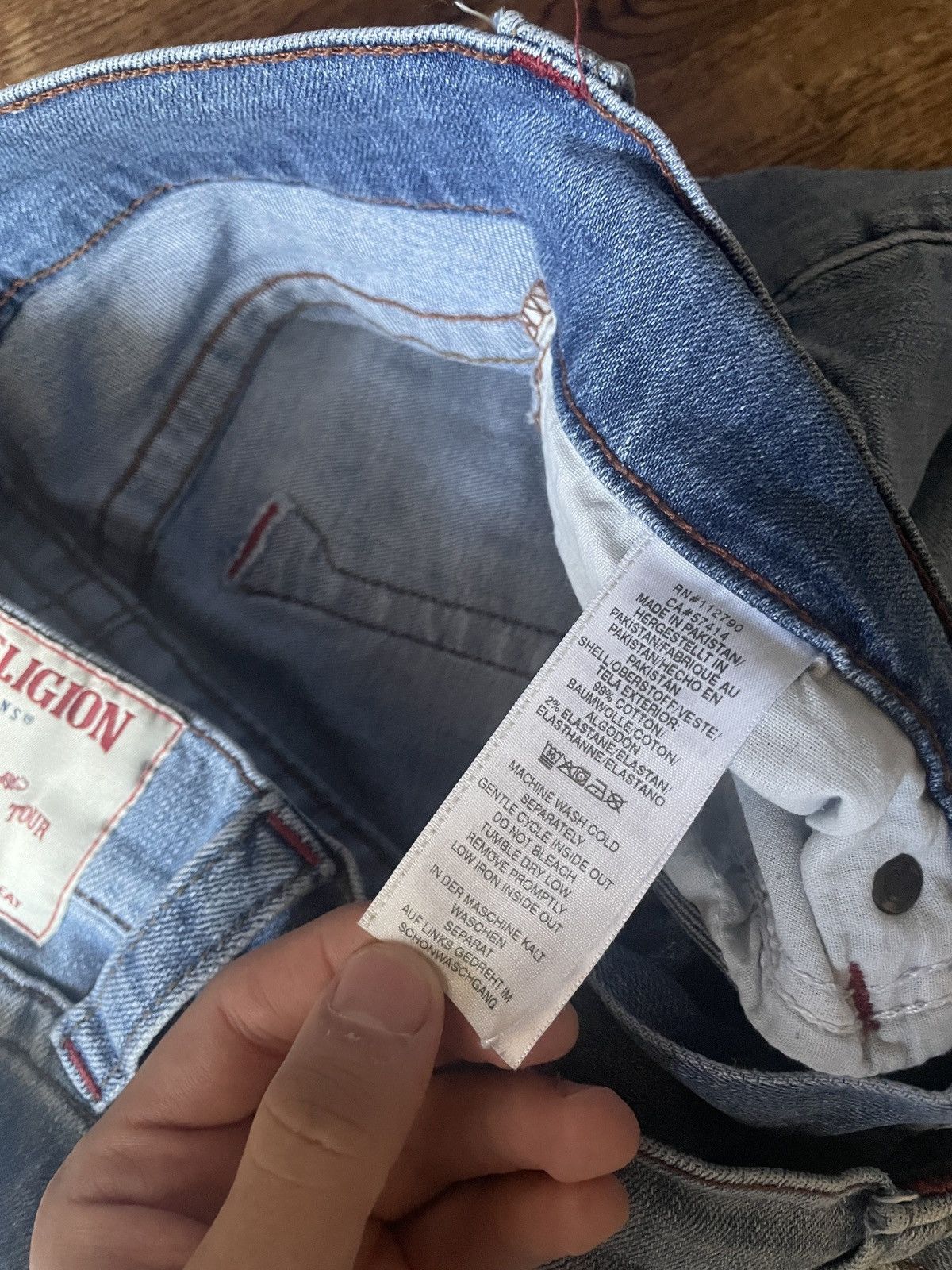 True Religion True Religion Jeans Chief Keef Very Rare Y2K Wide Distressed Size US 29 - 10 Thumbnail