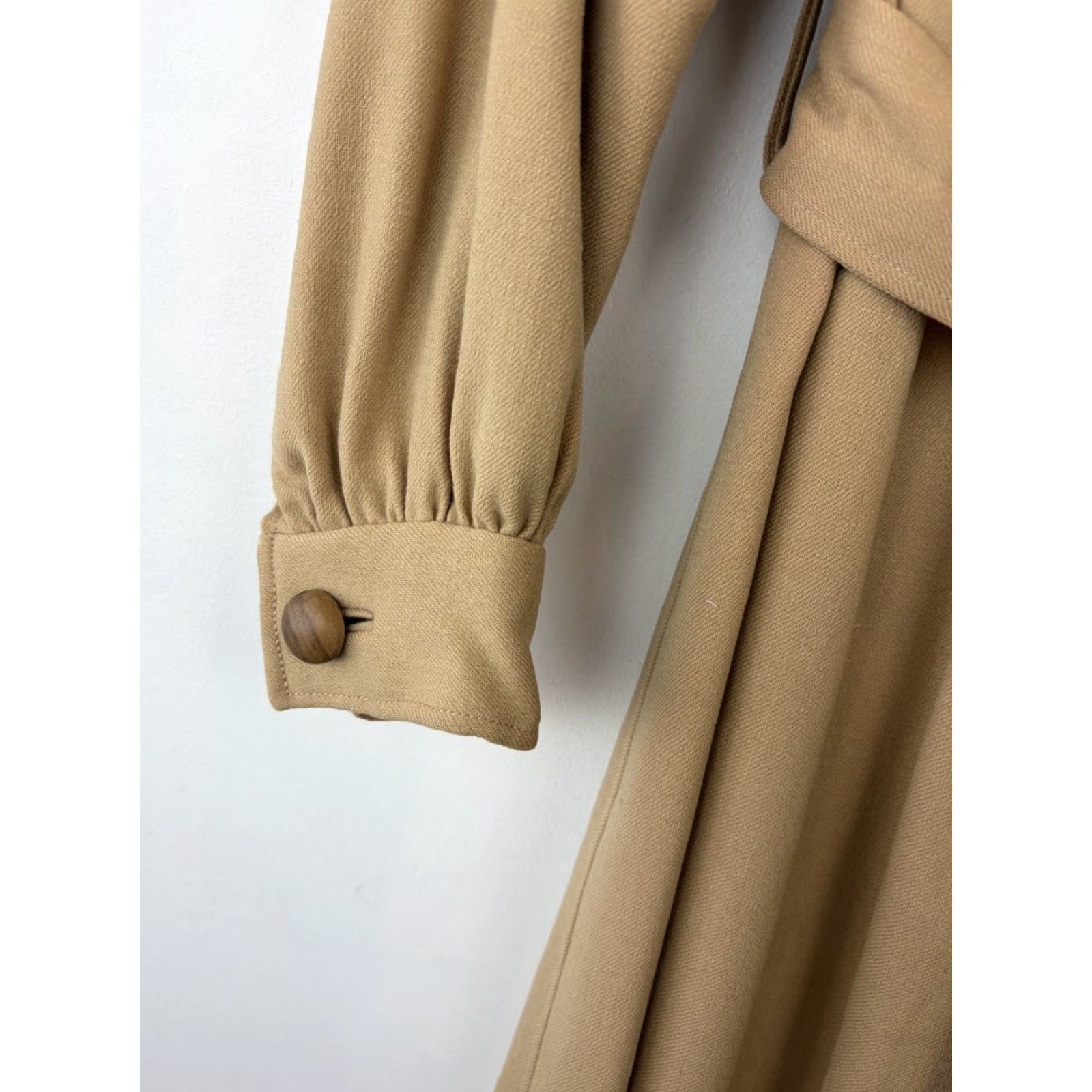 Pendleton VINTAGE Pendleton Coat Womens Long Wool Belted Trench Jacket XS? No, Size M Brown Vintage 80s 90s Preppy Retro Western Made in USA Long Coat Size M / US 6-8 / IT 42-44 - 4 Thumbnail