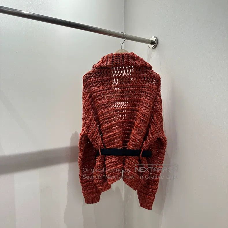 Brunello Cucinelli Brunello Cucinelli Cut-Out Detail Knit Open Cardigan Size M / US 6-8 / IT 42-44 - 2 Thumbnail
