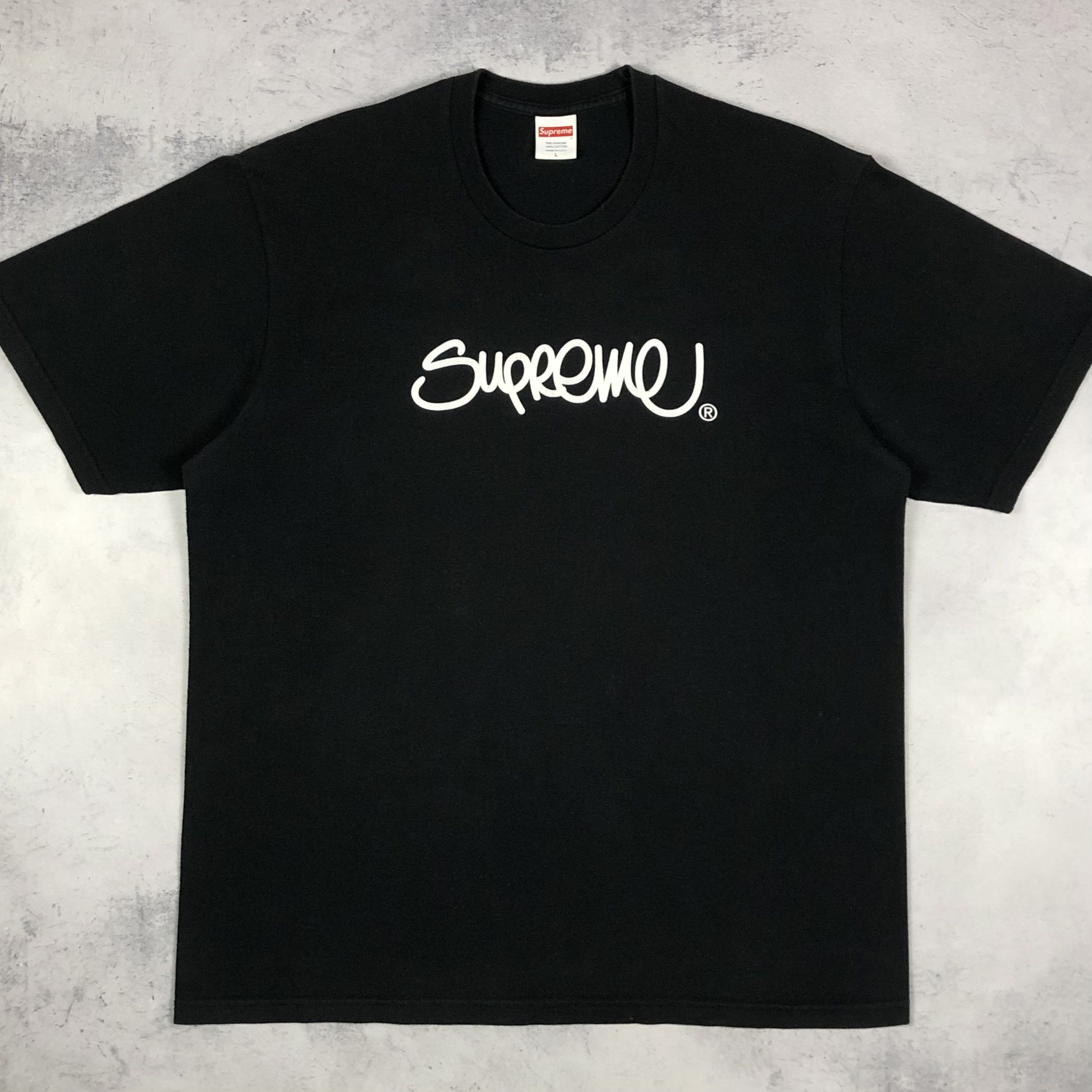 Pre-owned Supreme Vintage  Graffiti Script Arch Logo Tee Y2k Dope In Black