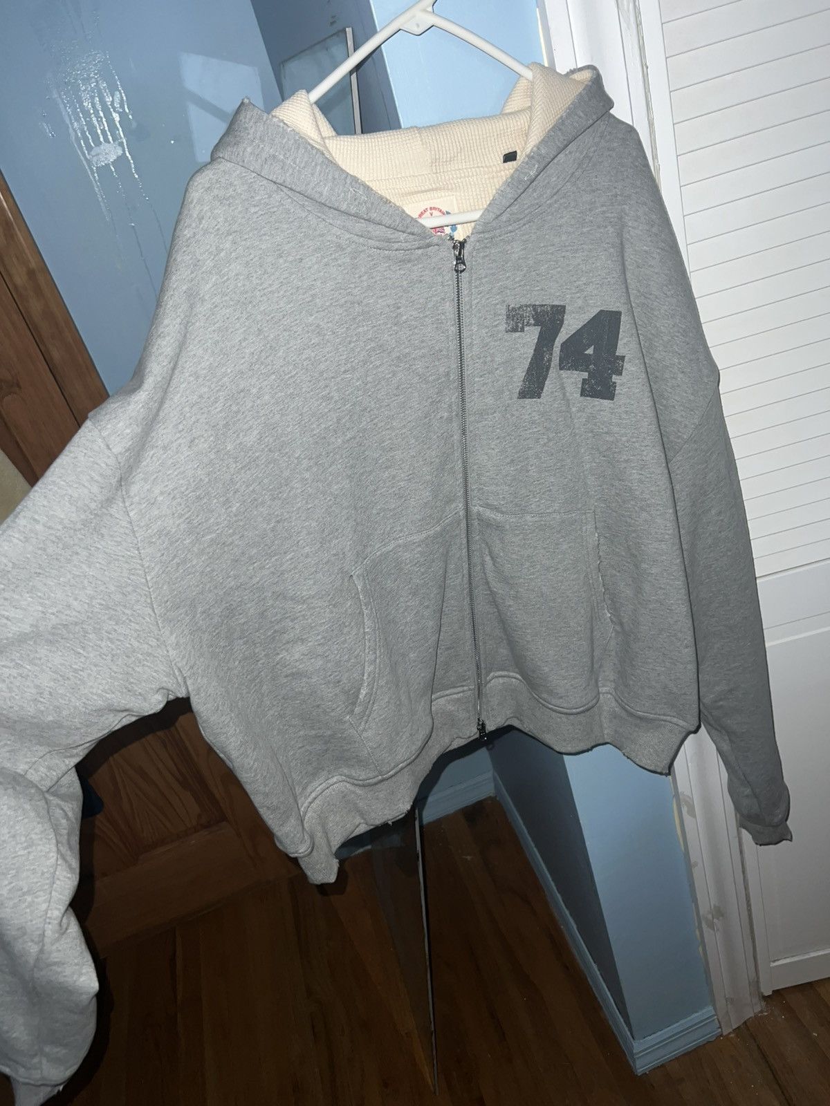 74 Is War 74 is War Collegiate Thermal Lined Zip Up Size US M / EU 48-50 / 2 - 4 Thumbnail