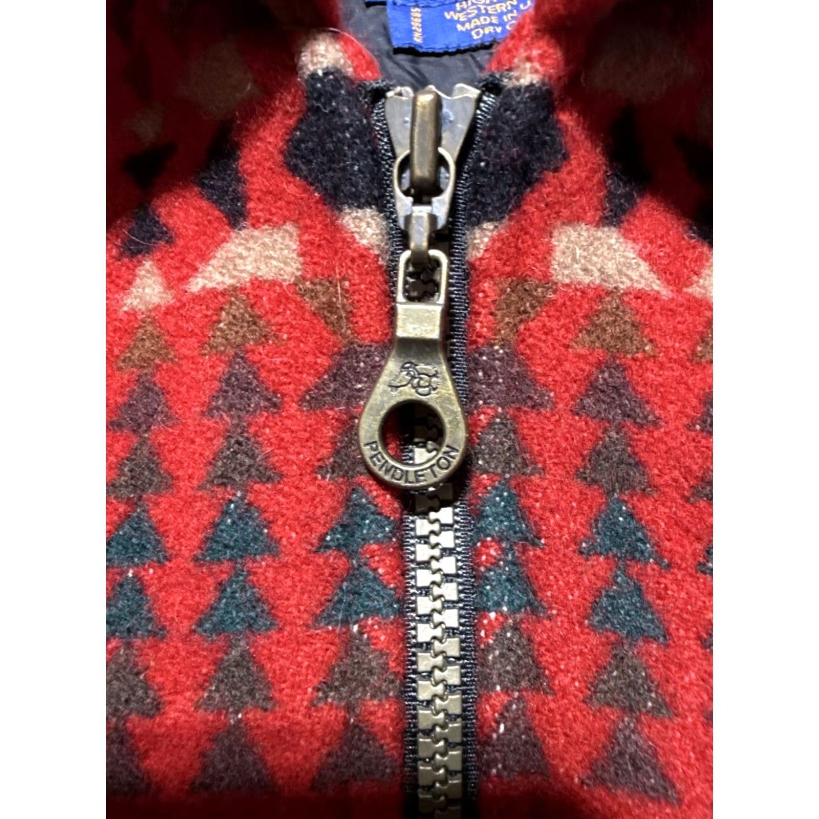 Pendleton VINTAGE Pendleton Red Aztec Print Western Coat Men’s Size L RARE Size US L / EU 52-54 / 3 - 3 Thumbnail