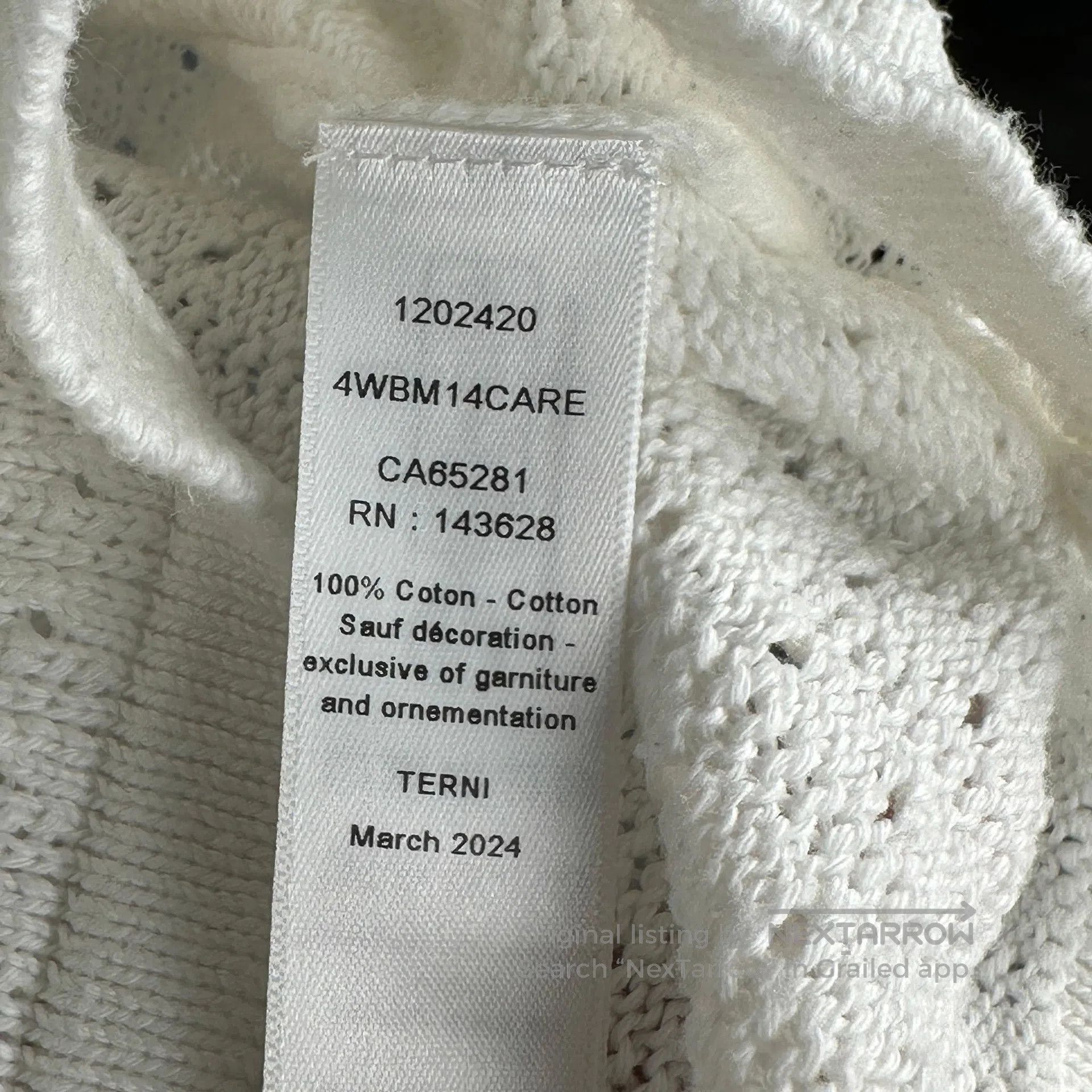 Dior Dior size 13 White Openwork Long-sleeve Knit Cardigan| Size S / US 4 / IT 40 - 4 Thumbnail