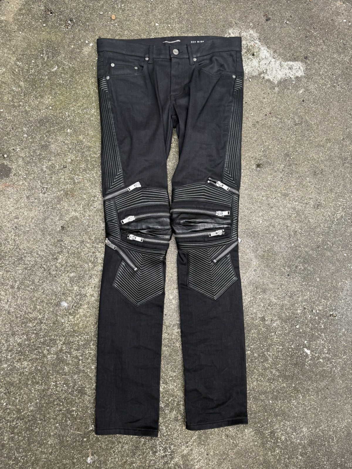 Saint Laurent Paris Saint Laurent D02 Moto Zipper Denim Size US 30 / EU 46 - 1 Thumbnail