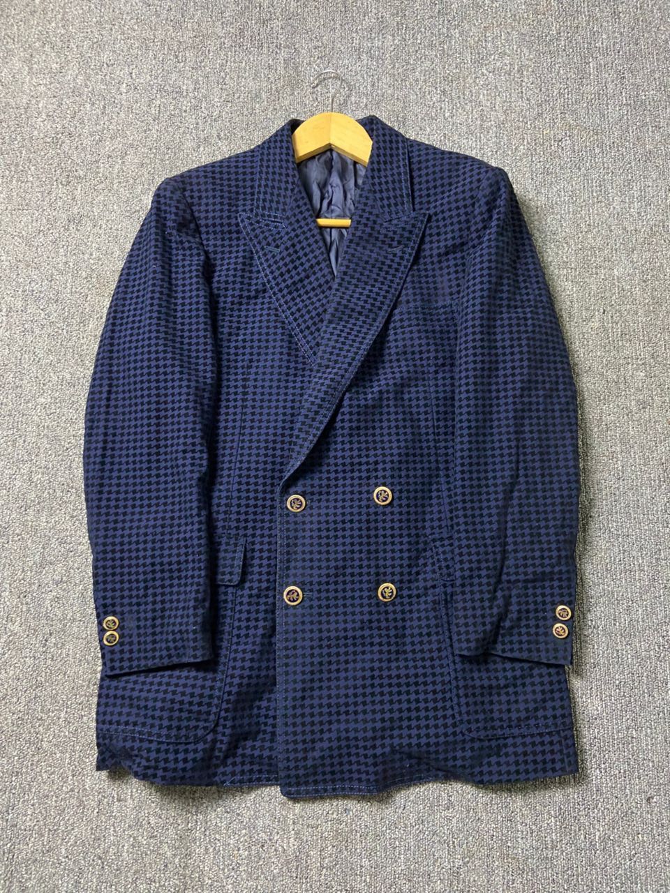 Japanese Brand Mier Clothes Golden Tweed Houndstooth Blazer (184) Size US XS / EU 42 / 0 - 1 Thumbnail