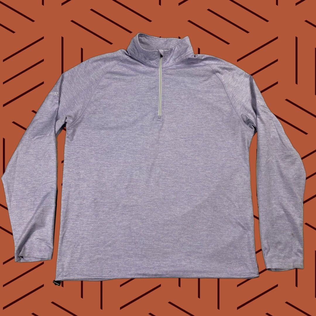 Vintage DUNNING GOLF PULLOVER 1/4 ZIP L Purple PERFORMANCE BODY GOLF NYC PETE'S Men Size US L / EU 52-54 / 3 - 1 Thumbnail