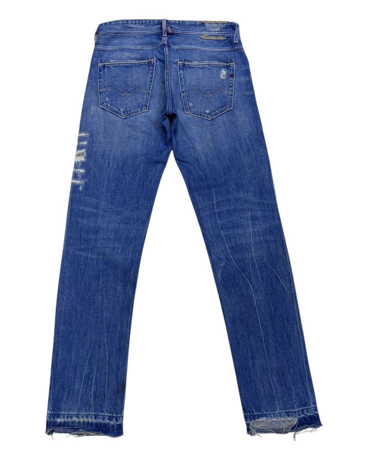 If Six Was Nine × Le Grande Bleu (L.G.B.) × Replay Vintage Replay Broken Edge Selvedge Denim Release Hem Jeans Size US 32 / EU 48 - 2 Thumbnail