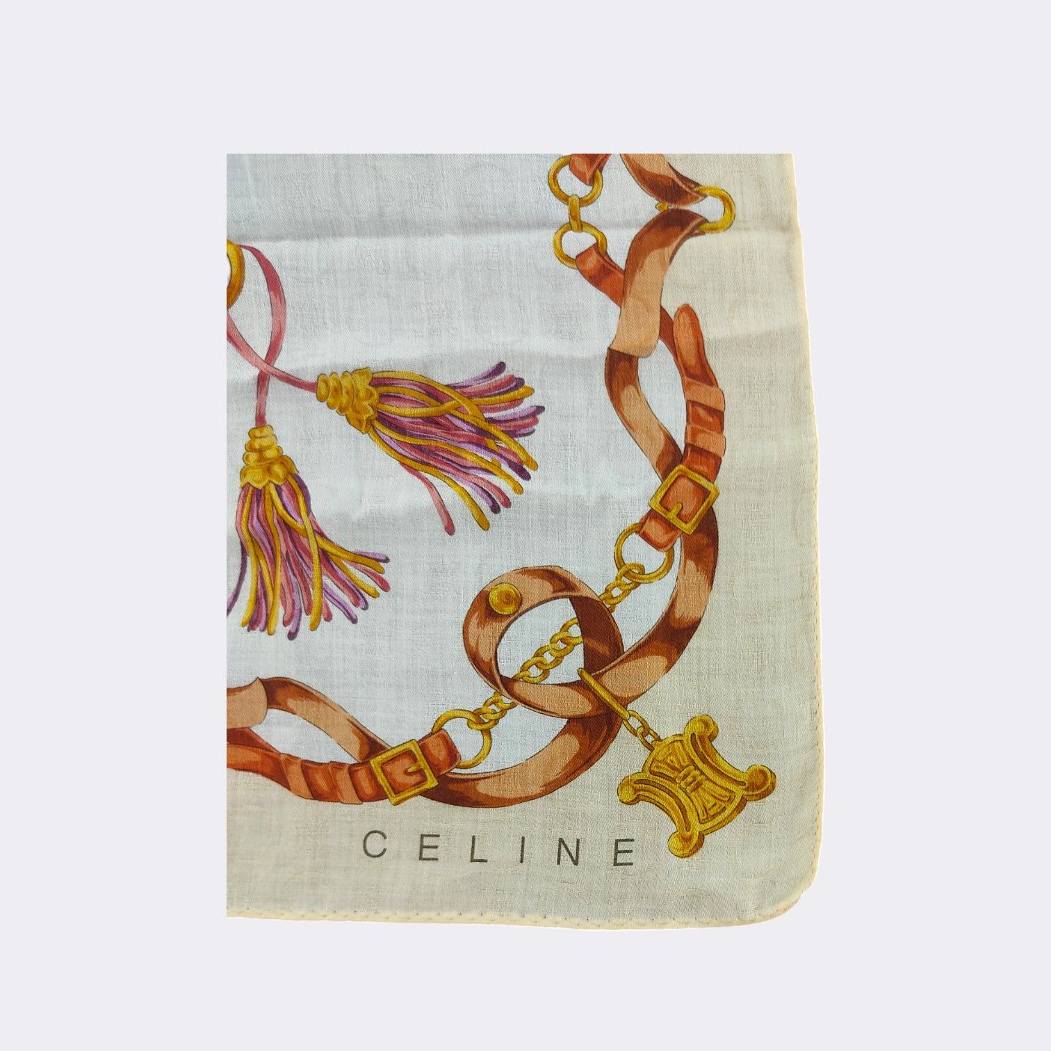 Celine Vintage Celine Handkerchief Neckerchief Bandana H105E Size ONE SIZE - 3 Thumbnail
