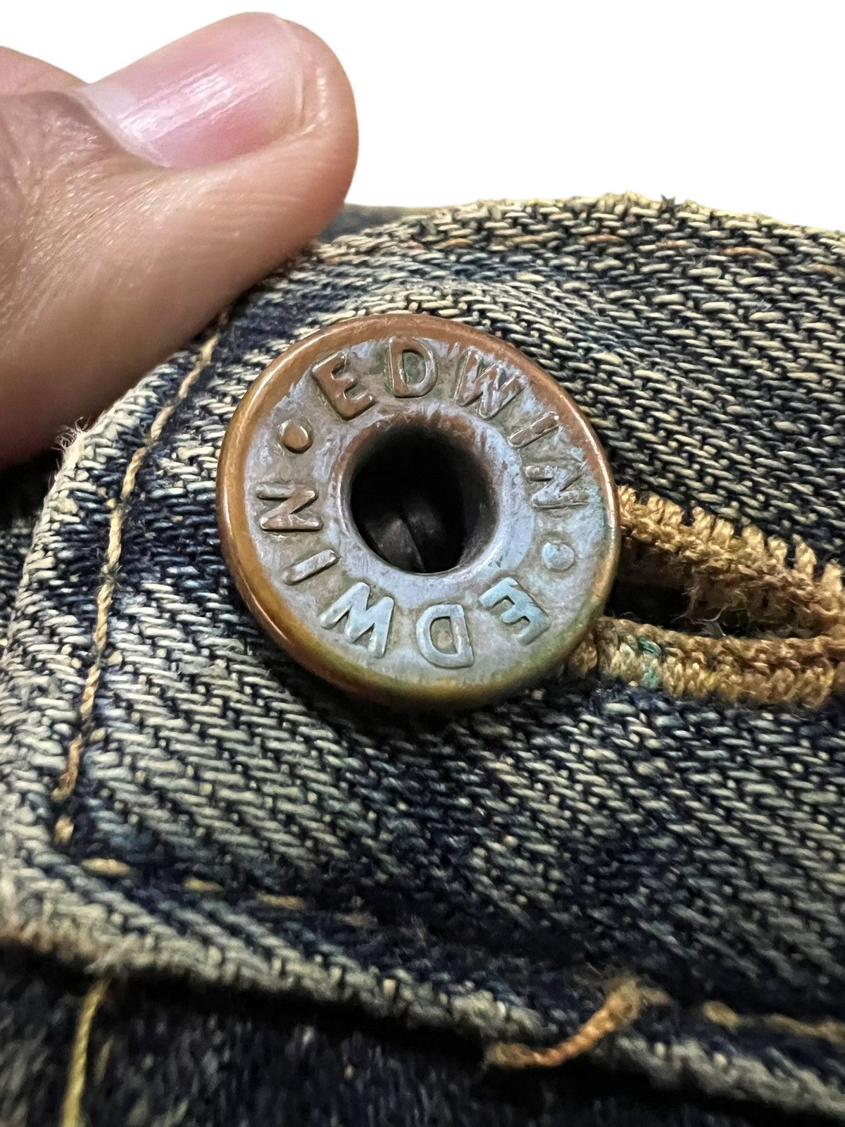 Edwin Vintage Edwin 505x Selvedge Distressed Rusty If six was nine Size US 28 / EU 44 - 11 Thumbnail