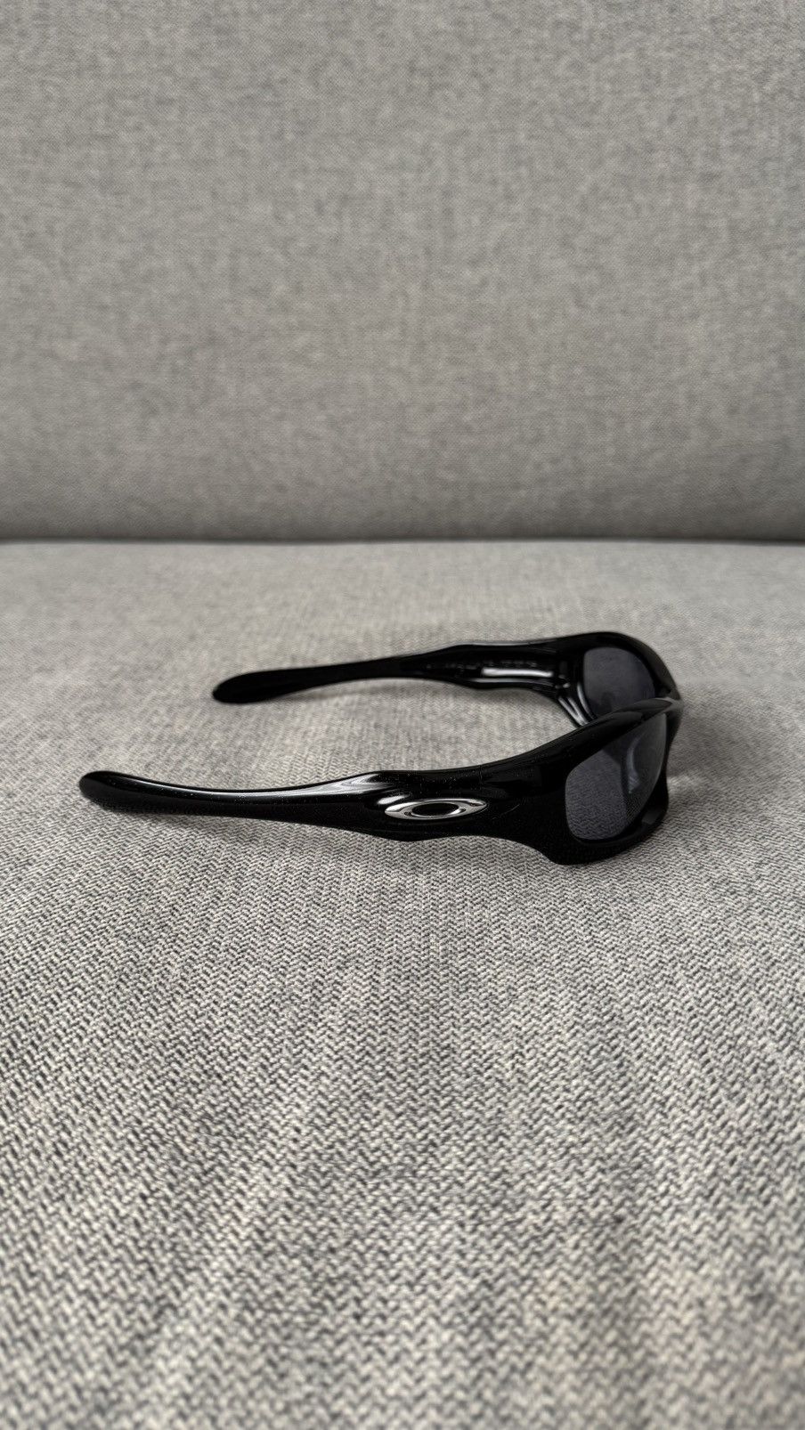 Oakley Vintage Oakley Monster Dog Polished Black Wrap Sunglasses Size ONE SIZE - 5 Thumbnail